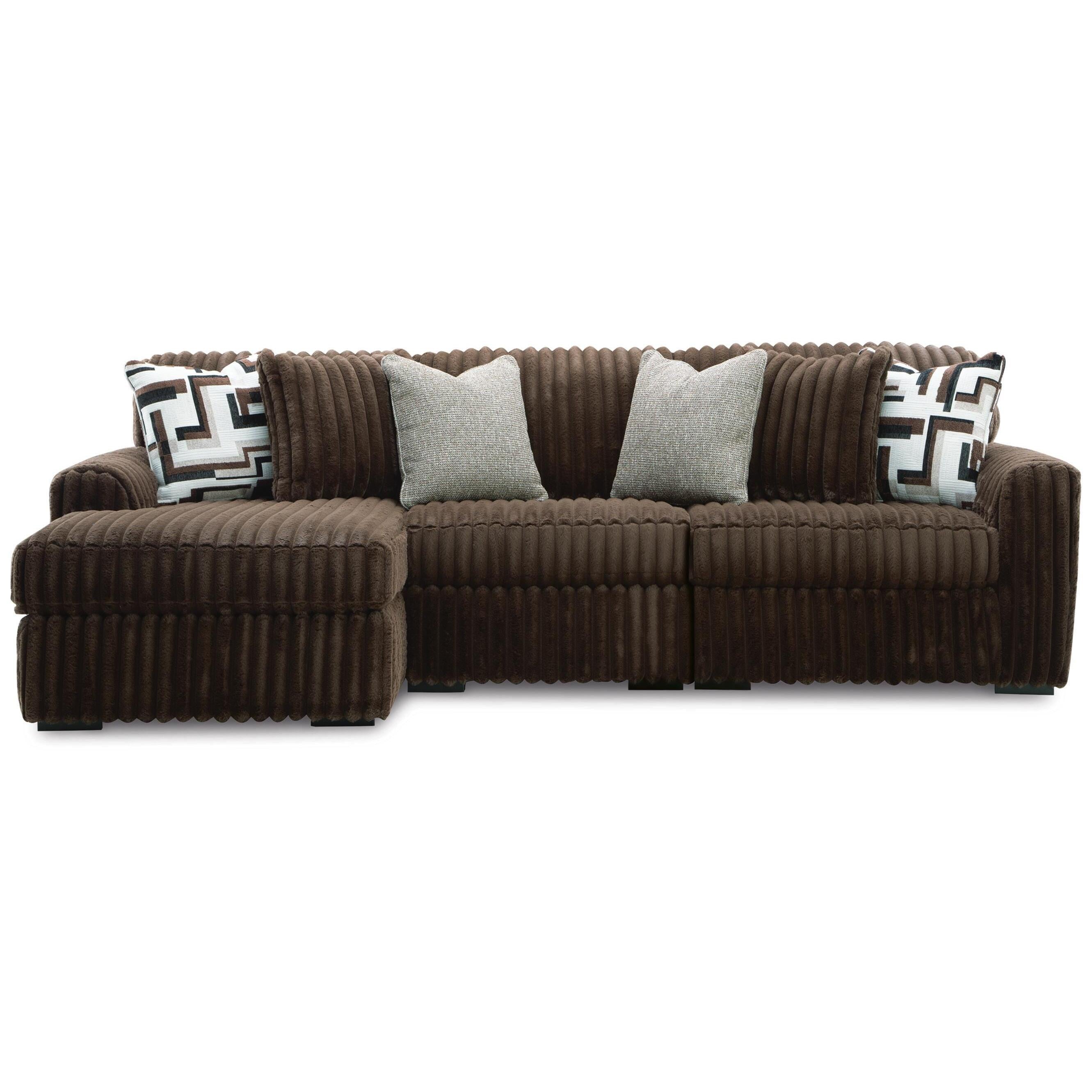 Signature Design by Ashley Midnight-Madness 98104S15 3 pc Sectional with Chaise IMAGE 1