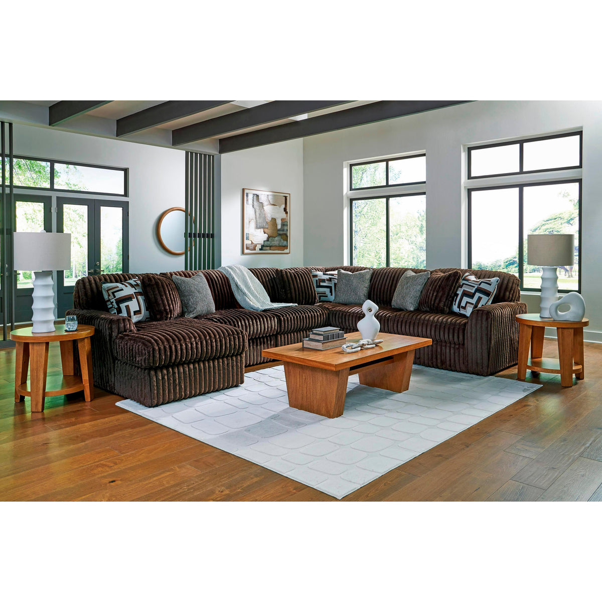 Signature Design by Ashley Midnight-Madness 98104S23 6 pc Sectional with Chaise IMAGE 3