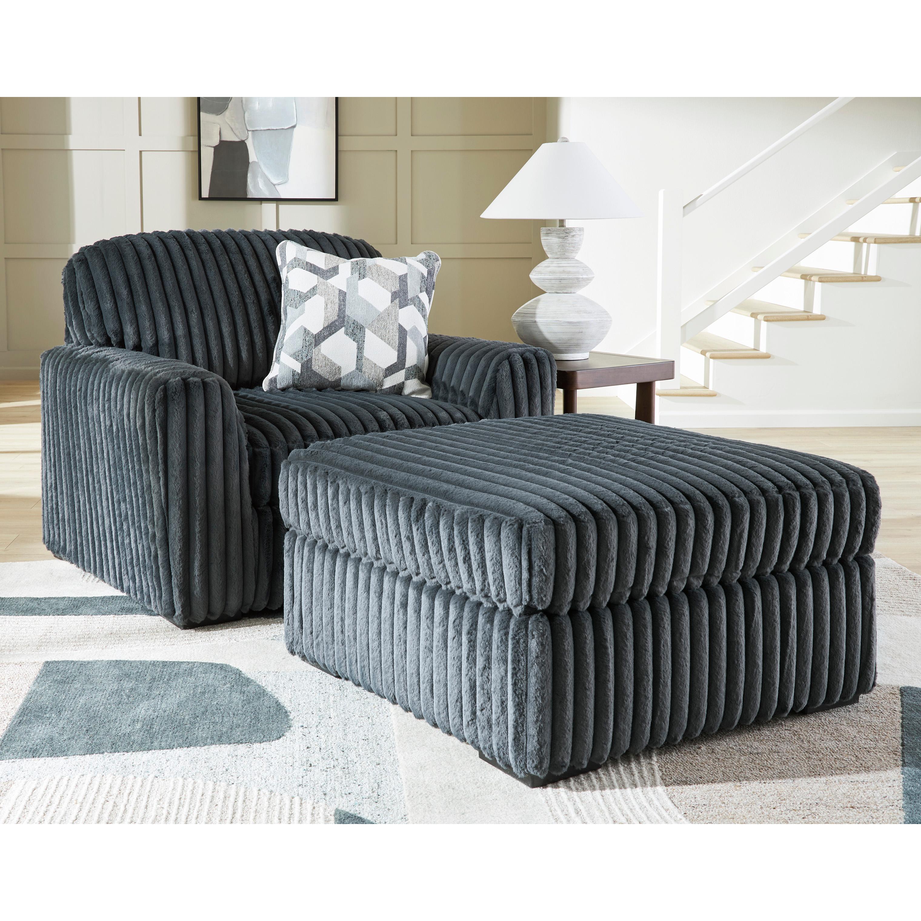 Signature Design by Ashley Midnight-Madness 9810508 Oversized Accent Ottoman IMAGE 5