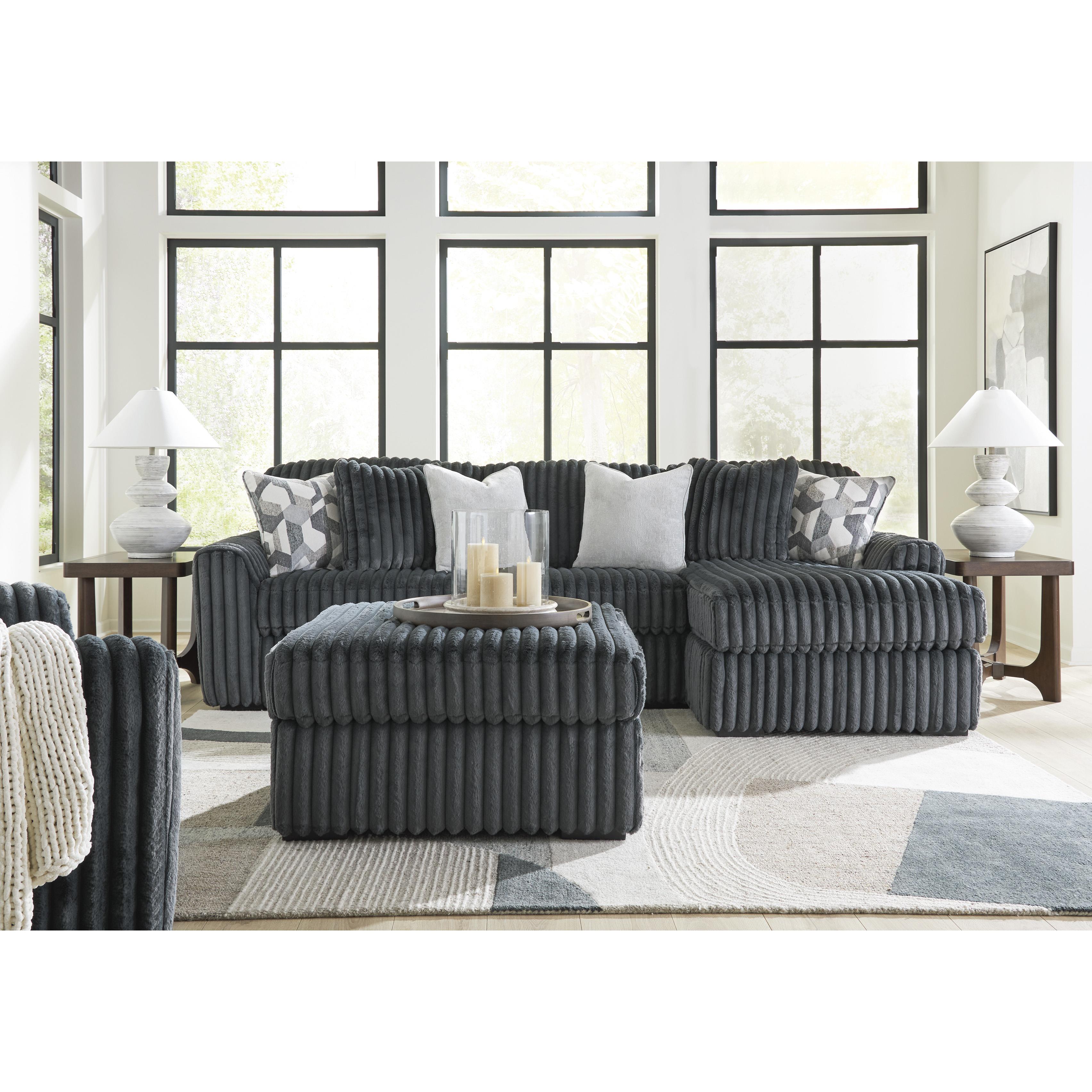 Signature Design by Ashley Midnight-Madness 9810508 Oversized Accent Ottoman IMAGE 7