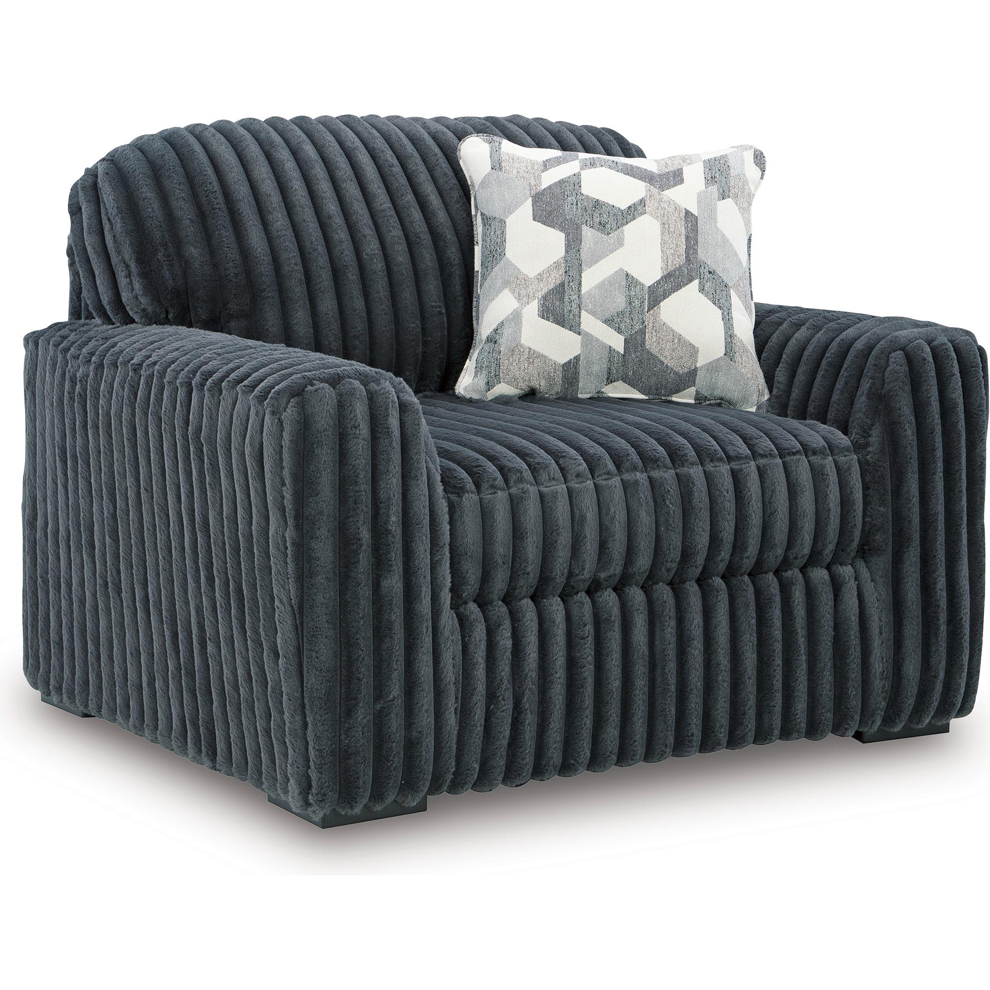 Signature Design by Ashley Midnight-Madness 9810523 Chair and a Half IMAGE 1