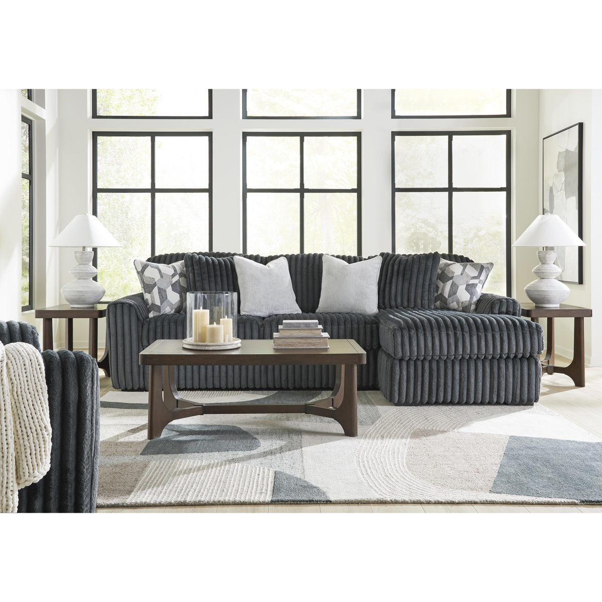 Signature Design by Ashley Midnight-Madness 9810523 Chair and a Half IMAGE 6