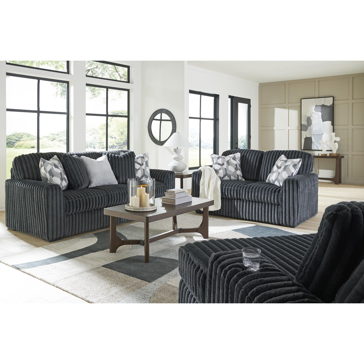 Signature Design by Ashley Midnight-Madness 9810535 Loveseat IMAGE 8