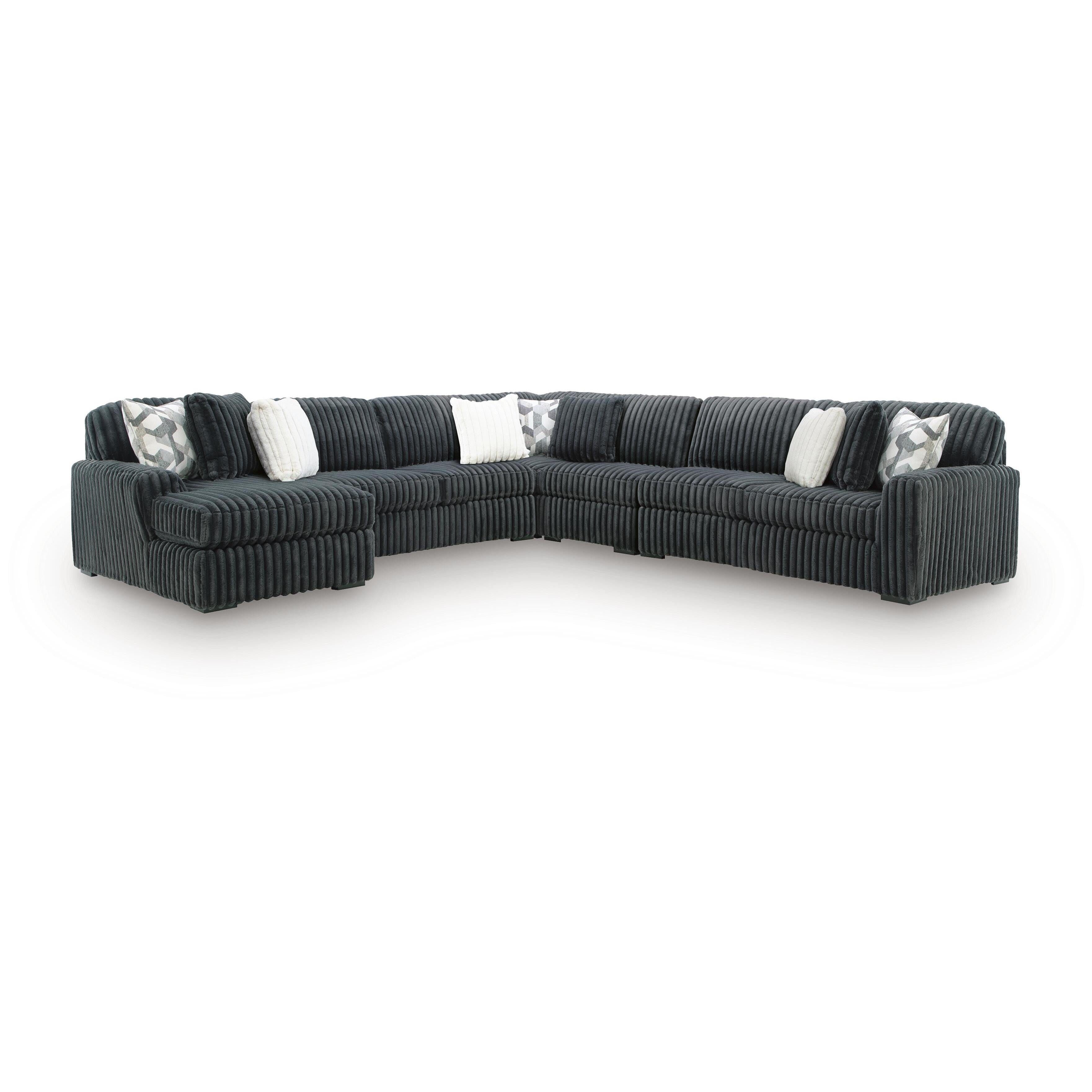 Signature Design by Ashley Midnight-Madness 98105S11 5 pc Sectional with Chaise IMAGE 1