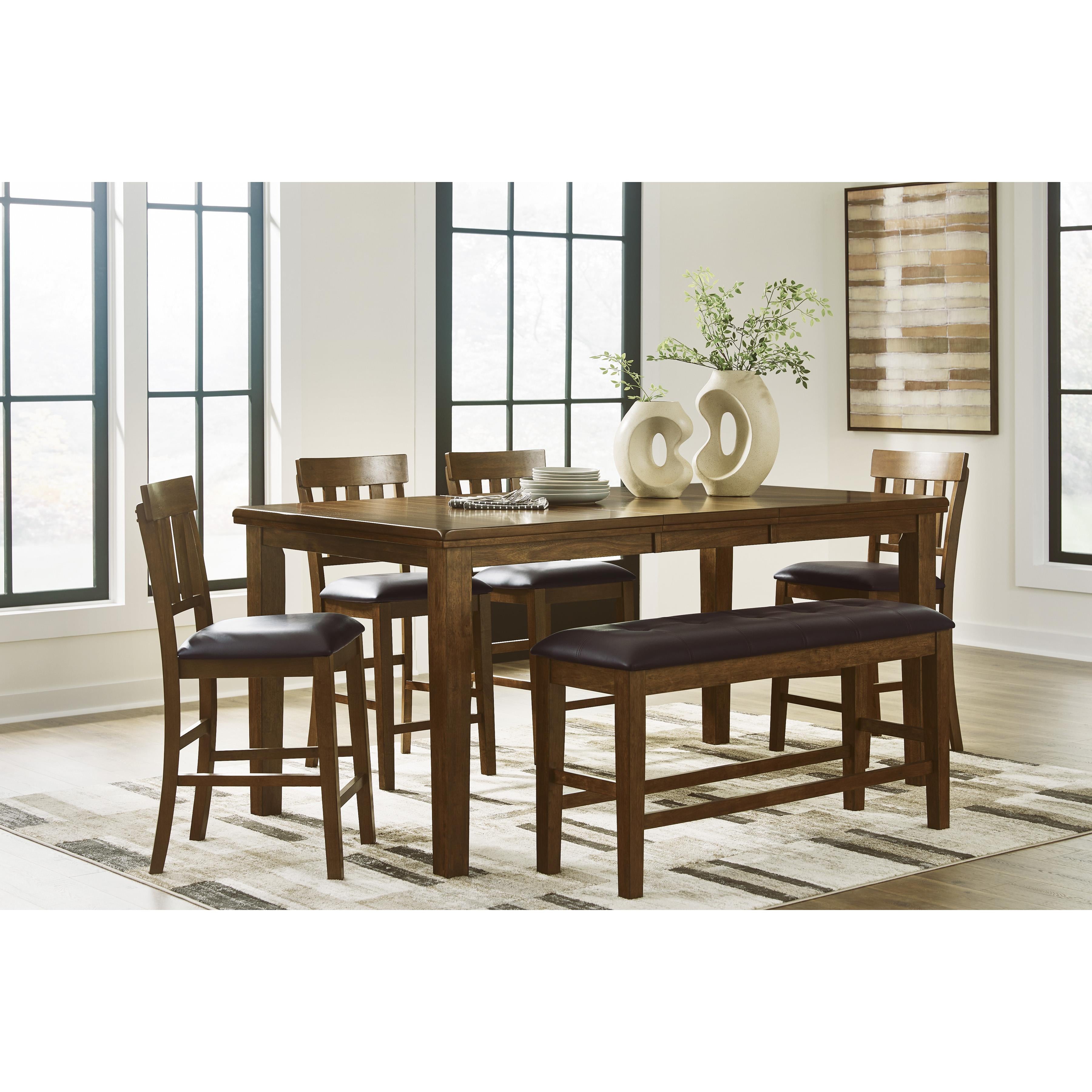Signature Design by Ashley Ralene D594-32 Dining Room Counter Butterfly Extension Table IMAGE 7