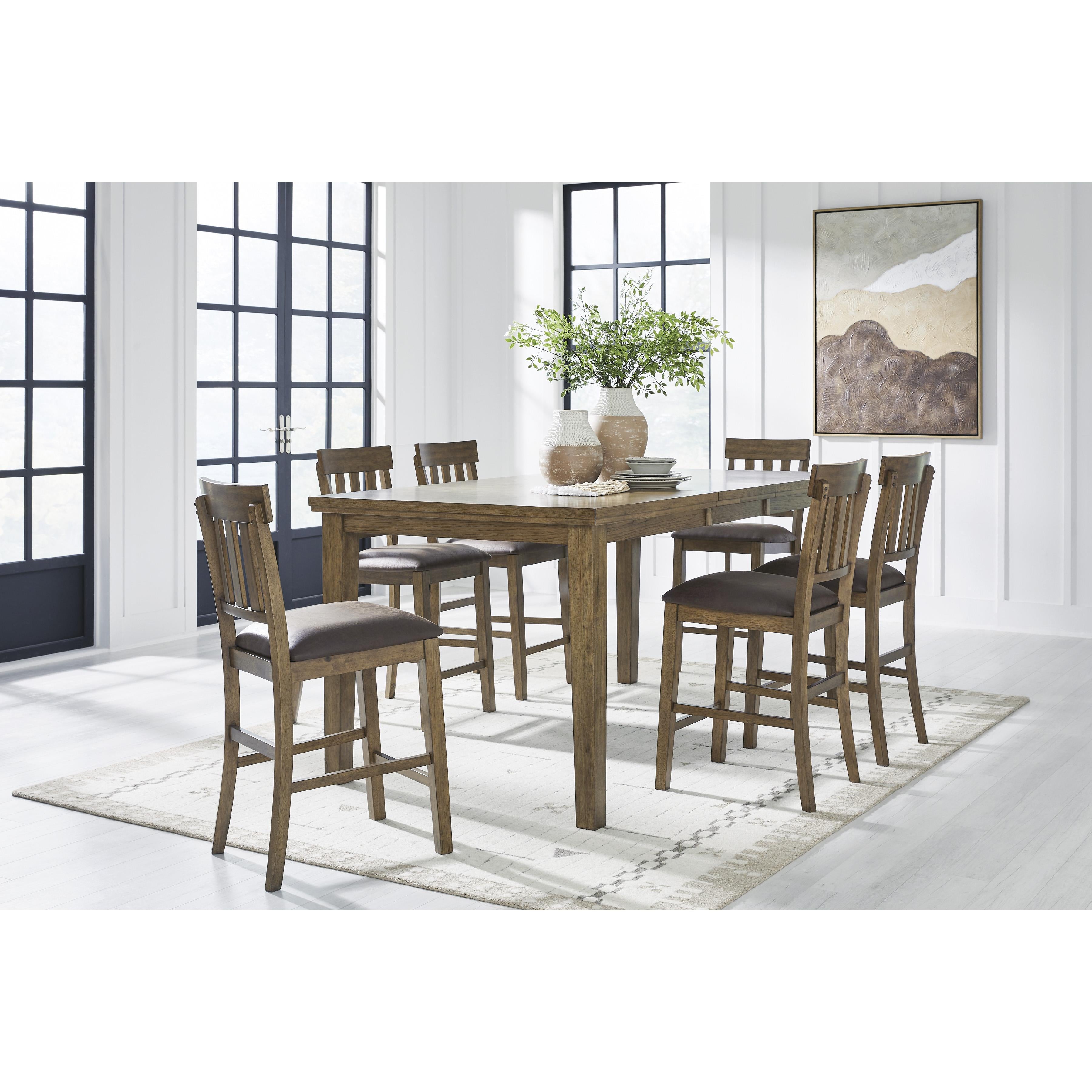 Signature Design by Ashley Urbinforte PCD592-32 Dining Room Counter Butterfly Extension Table IMAGE 10
