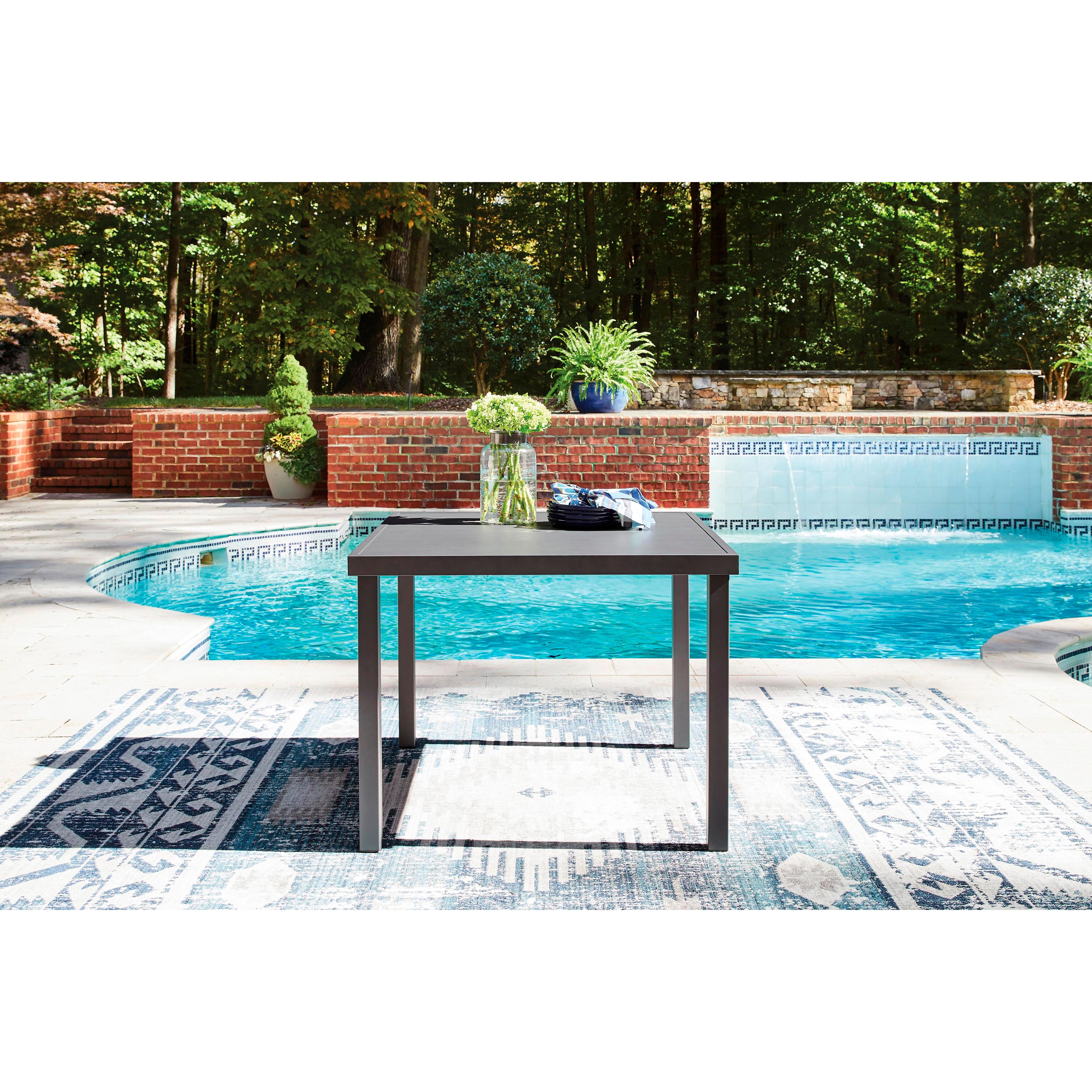 Signature Design by Ashley Rocky Creek PCP326-615 Square Dining Table with Umbrella Option IMAGE 13