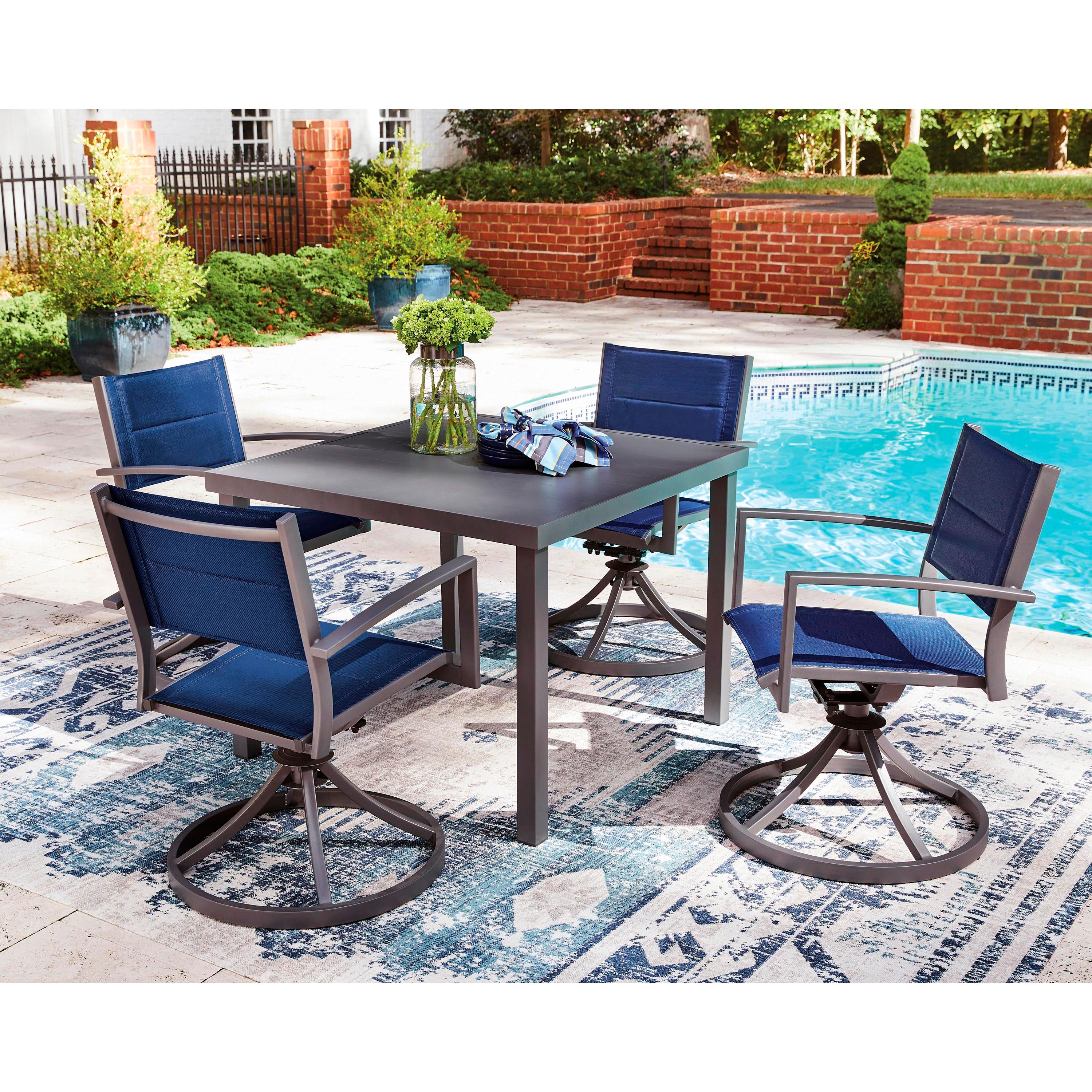 Signature Design by Ashley Rocky Creek PCP326-615 Square Dining Table with Umbrella Option IMAGE 19