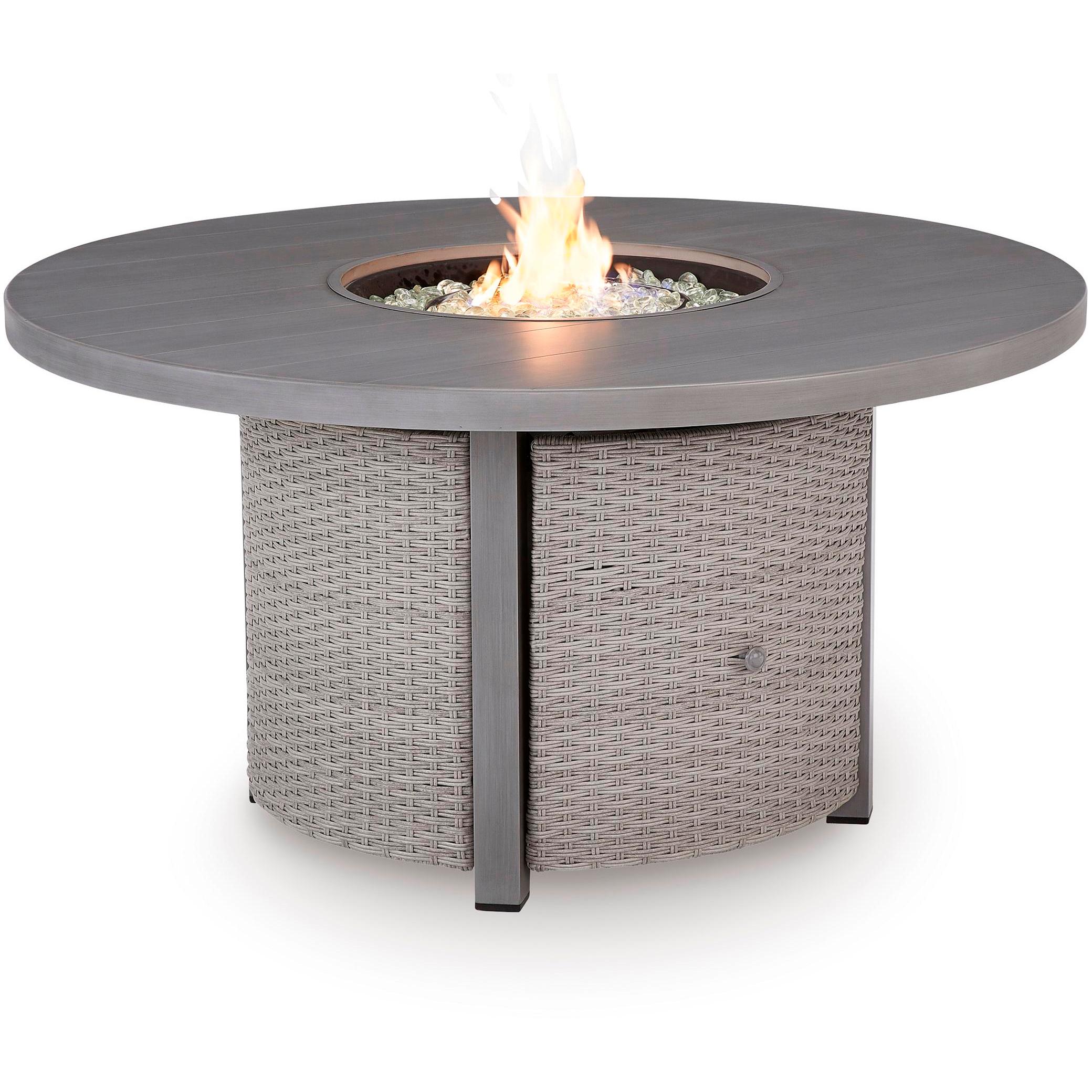 Signature Design by Ashley Half Moon Beach PCP418-776 Round Fire Pit Table IMAGE 3