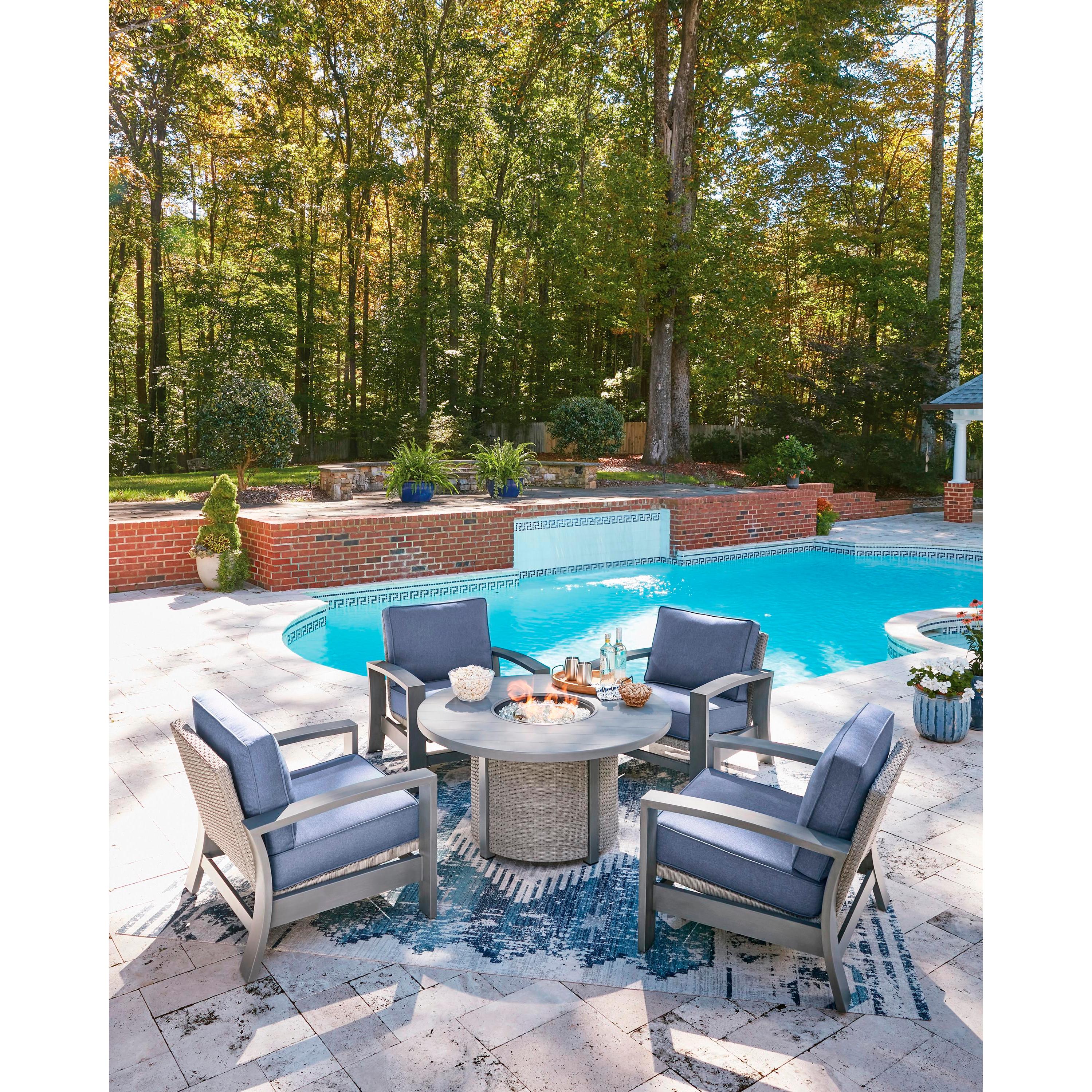 Signature Design by Ashley Half Moon Beach PCP418-776 Round Fire Pit Table IMAGE 8