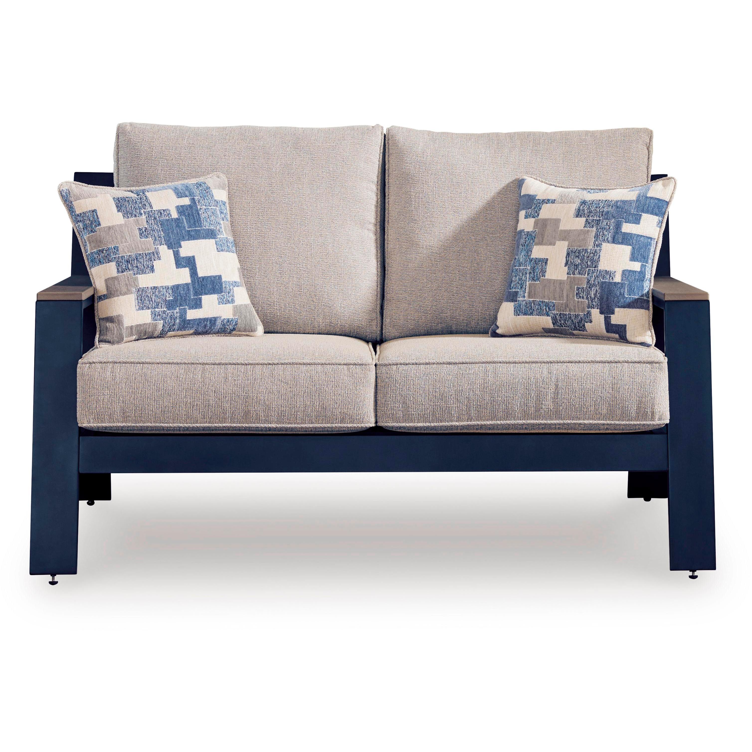 Signature Design by Ashley East Beach PCP587-835 Loveseat with Cushion IMAGE 2