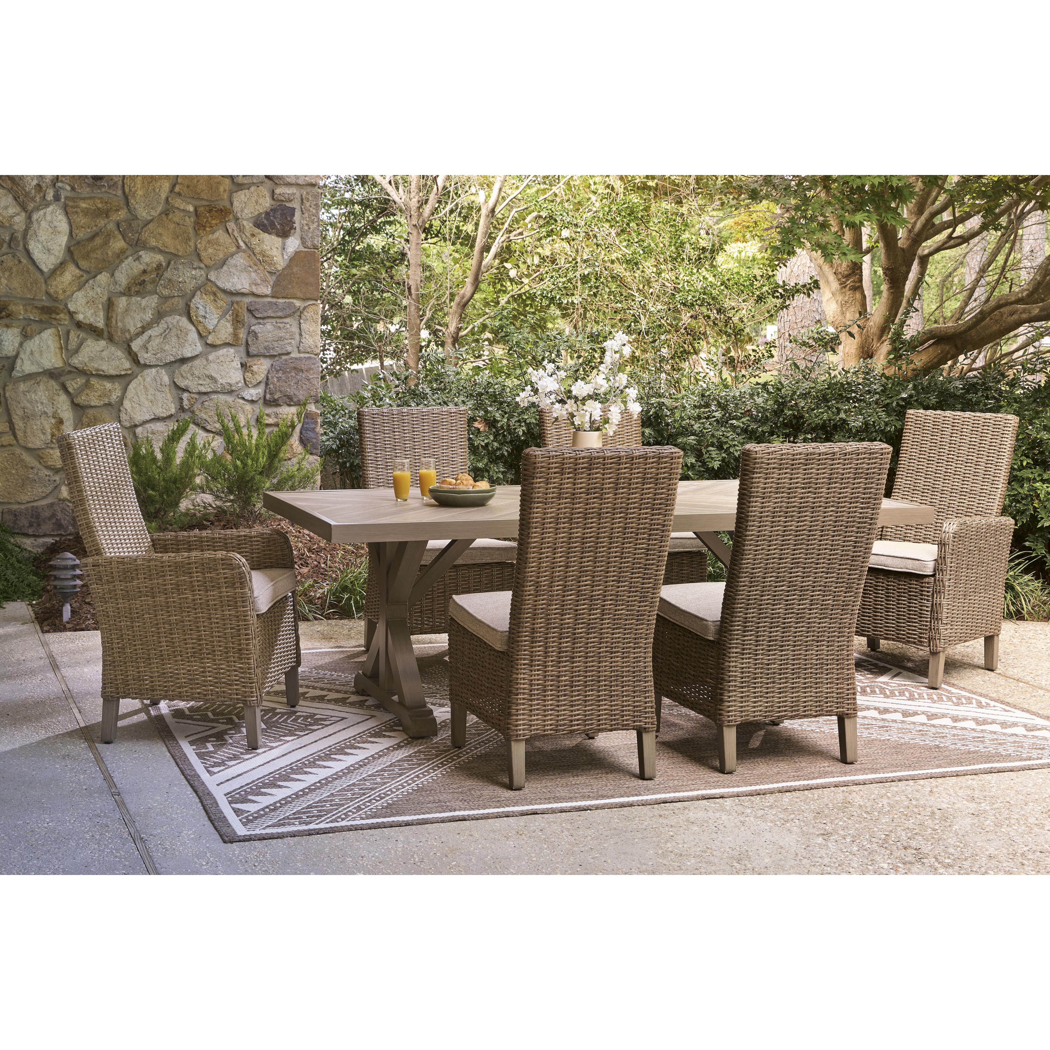 Signature Design by Ashley Laguna Heights PCP790-625 Rectangular Dining Table with Umbrella Option IMAGE 10
