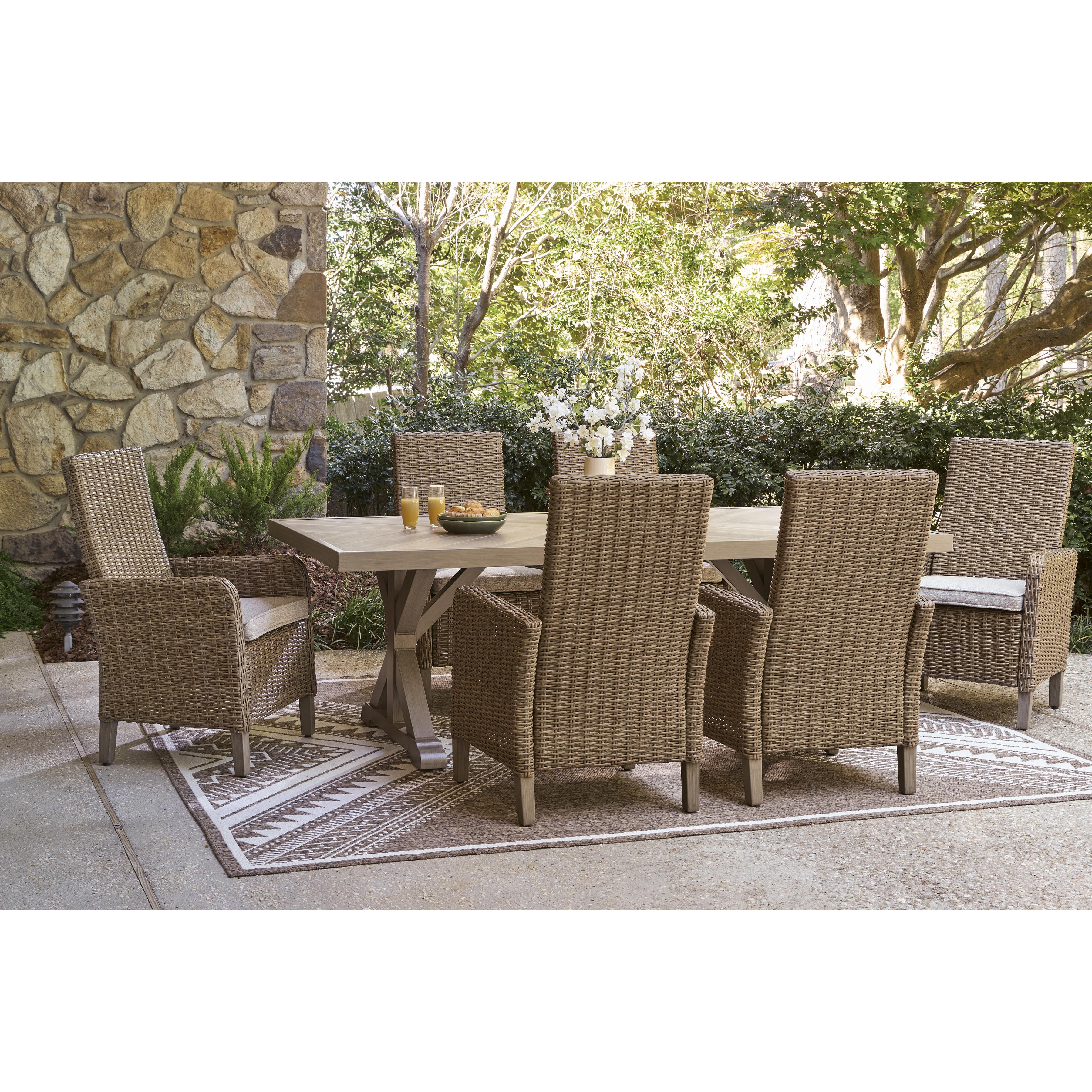 Signature Design by Ashley Laguna Heights PCP790-625 Rectangular Dining Table with Umbrella Option IMAGE 14