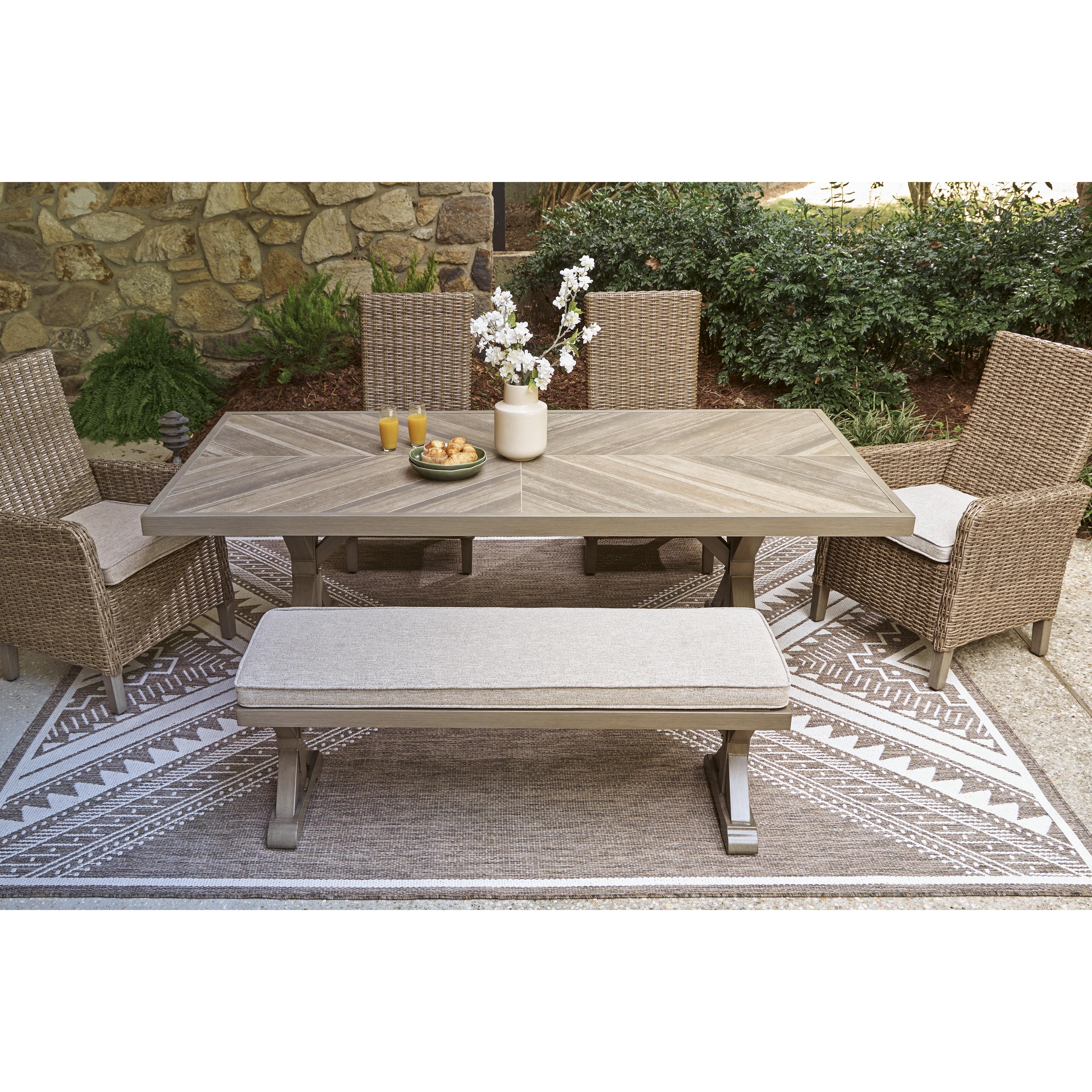 Signature Design by Ashley Laguna Heights PCP790-625 Rectangular Dining Table with Umbrella Option IMAGE 7
