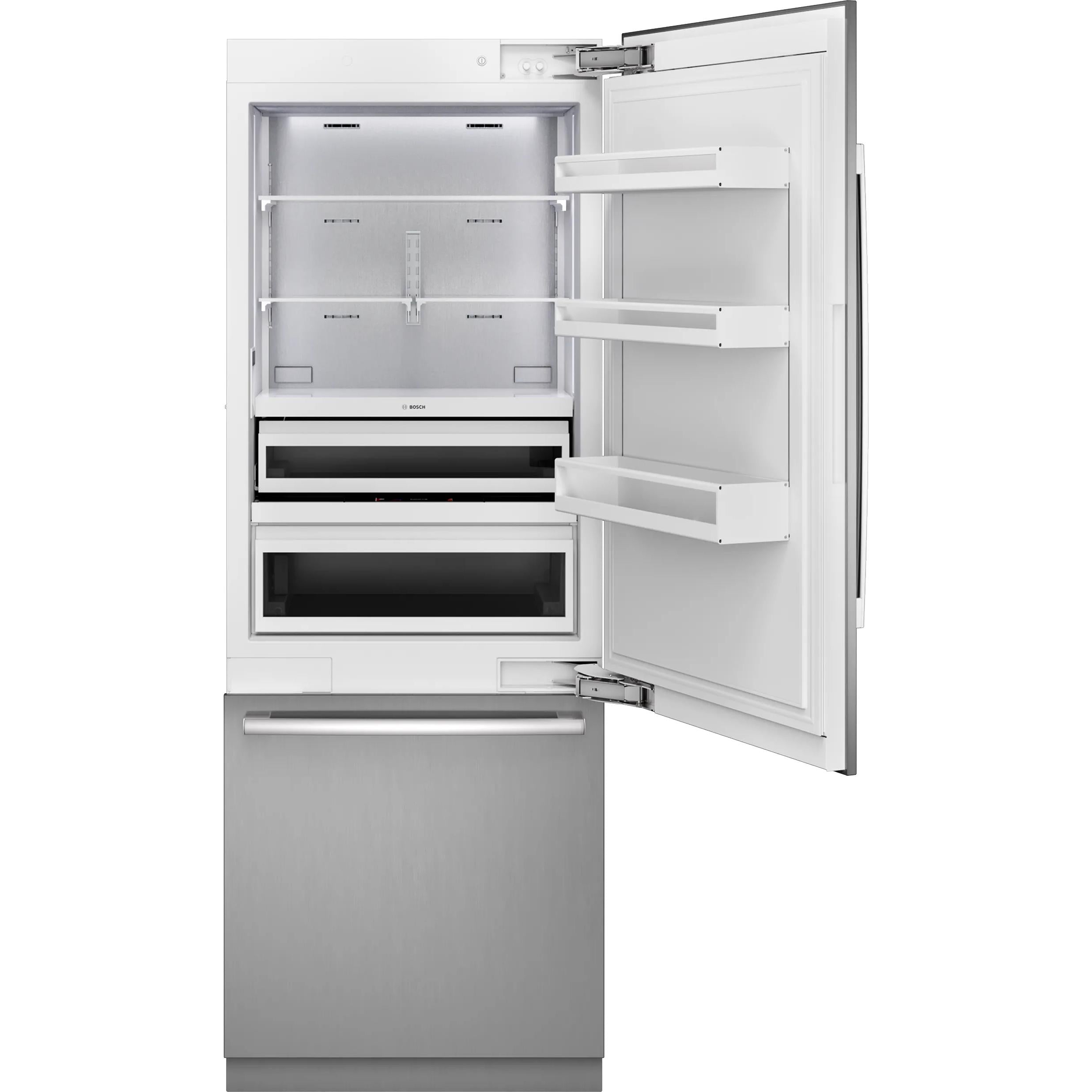 Bosch 30-inch, 16.5 cu.ft. Built-in Bottom Freezer with Wi-Fi Connect B30BB130SS IMAGE 2