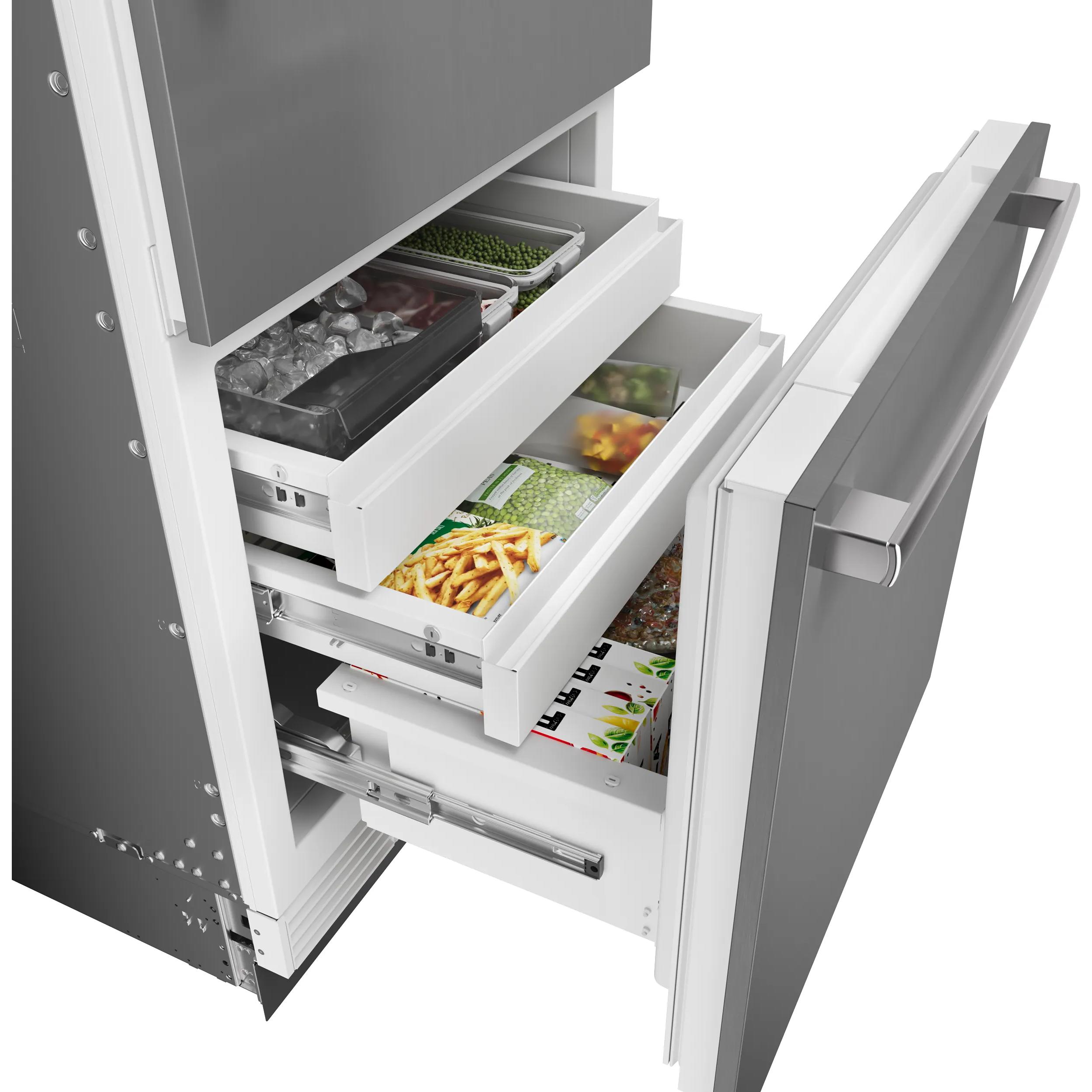 Bosch 30-inch, 16.5 cu.ft. Built-in Bottom Freezer with Wi-Fi Connect B30BB130SS IMAGE 8