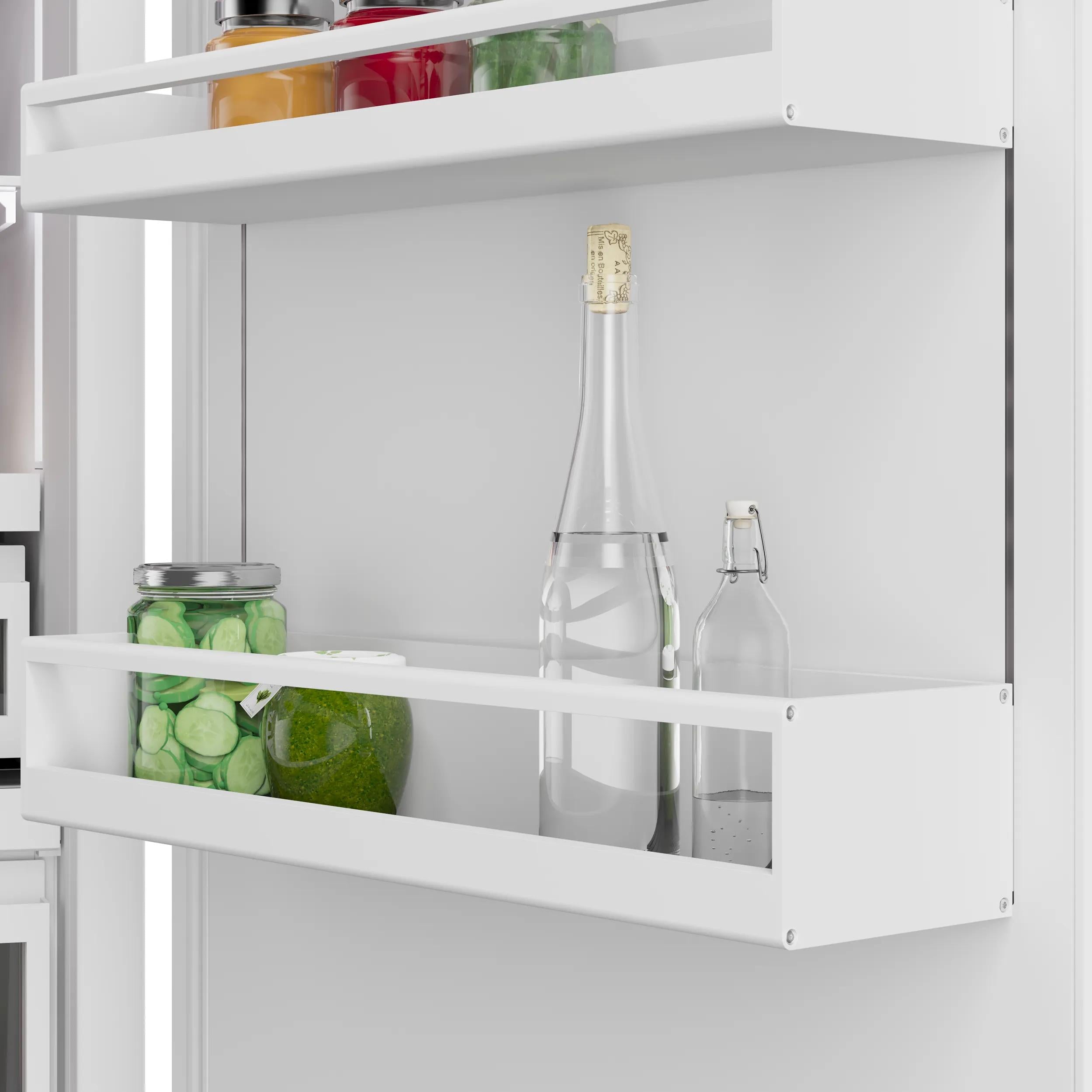 Bosch 30-inch, 16.5 cu.ft. Built-in Bottom Freezer with Wi-Fi Connect B30IB100SP IMAGE 3