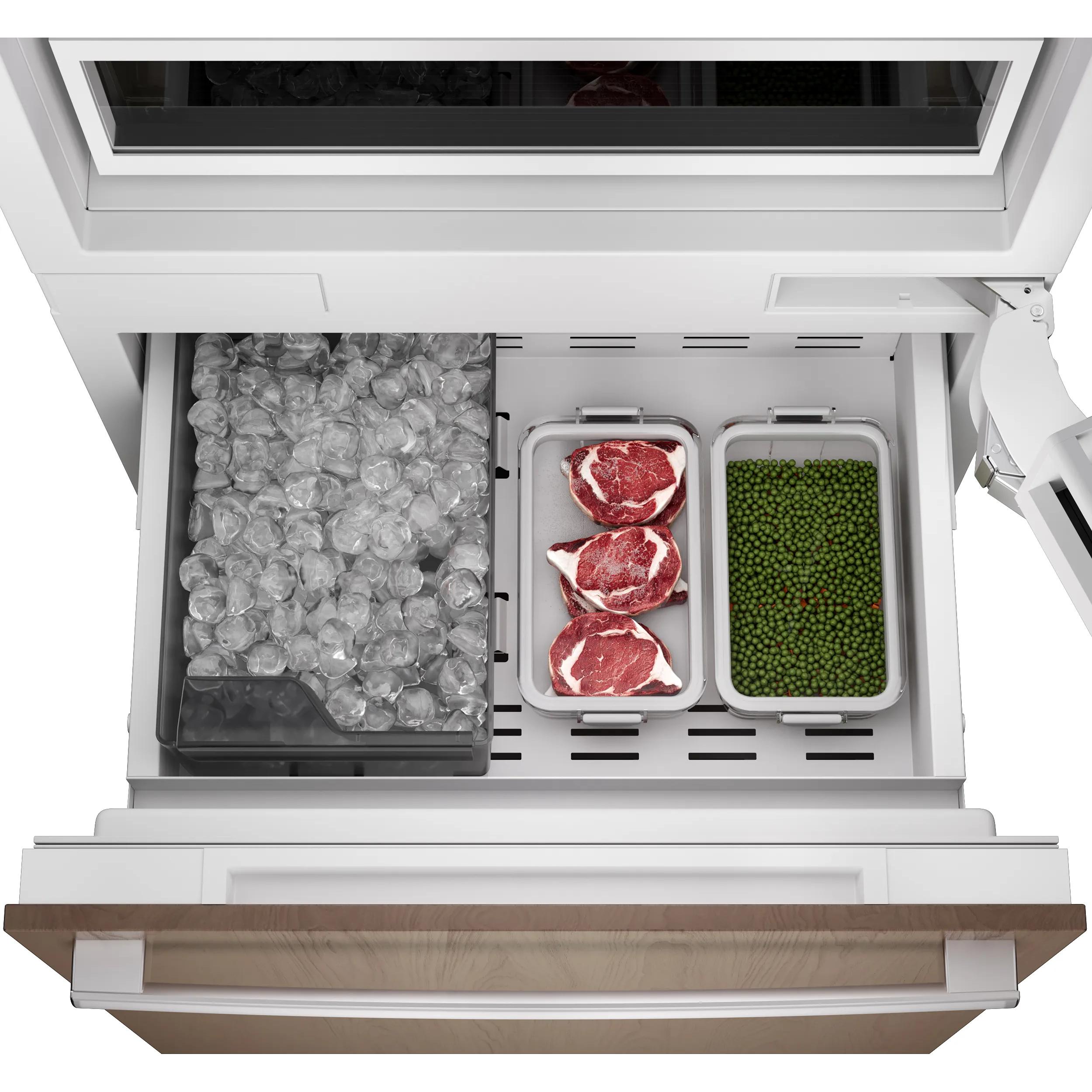 Bosch 30-inch, 16.5 cu.ft. Built-in Bottom Freezer with Wi-Fi Connect B30IB100SP IMAGE 8