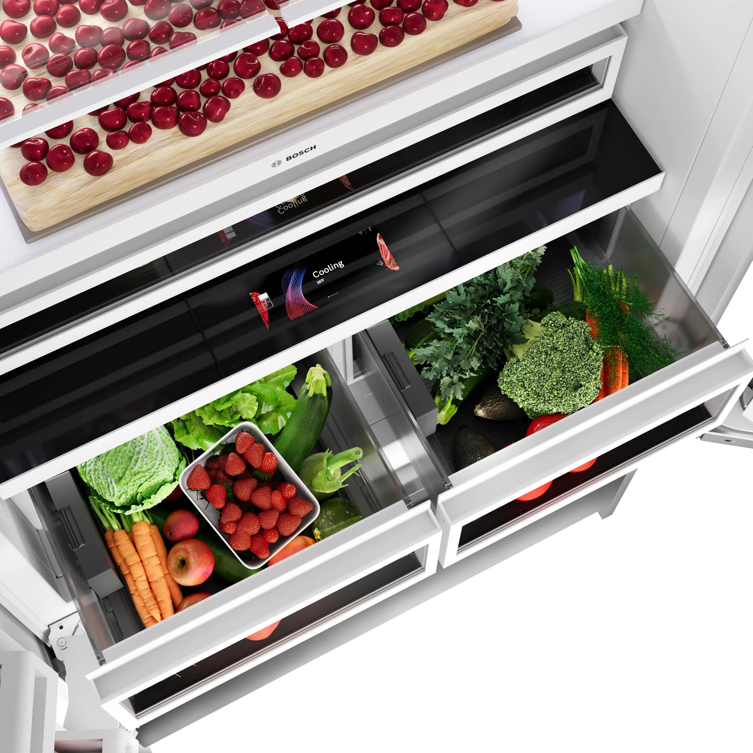 Bosch 36-inch, 20.1 cu.ft. Built-in Bottom Freezer with Wi-Fi Connect B36BT130NS IMAGE 18