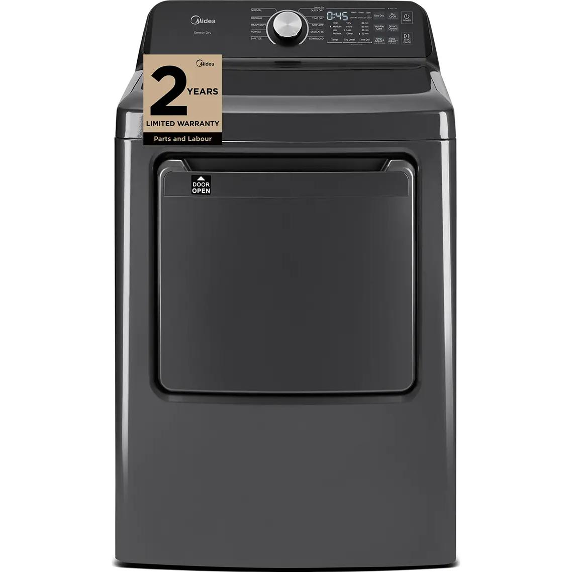 Midea 7.0 cu.ft. Electric Dryer with Smart Tumble MLTE52M2BGG IMAGE 2