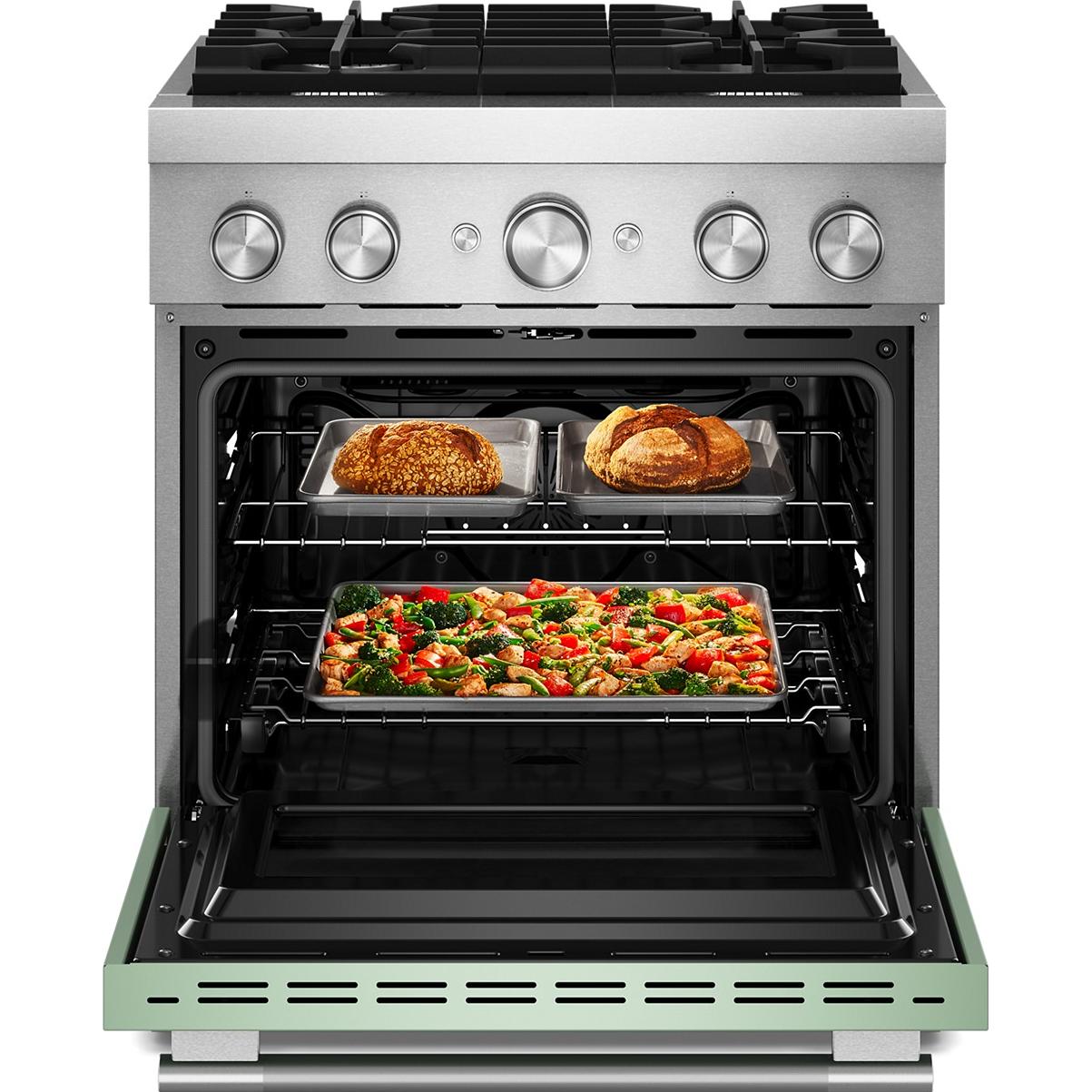 KitchenAid 30-inch Freestanding Commercial-Style Dual-Fuel Range KFDS930SDC IMAGE 2