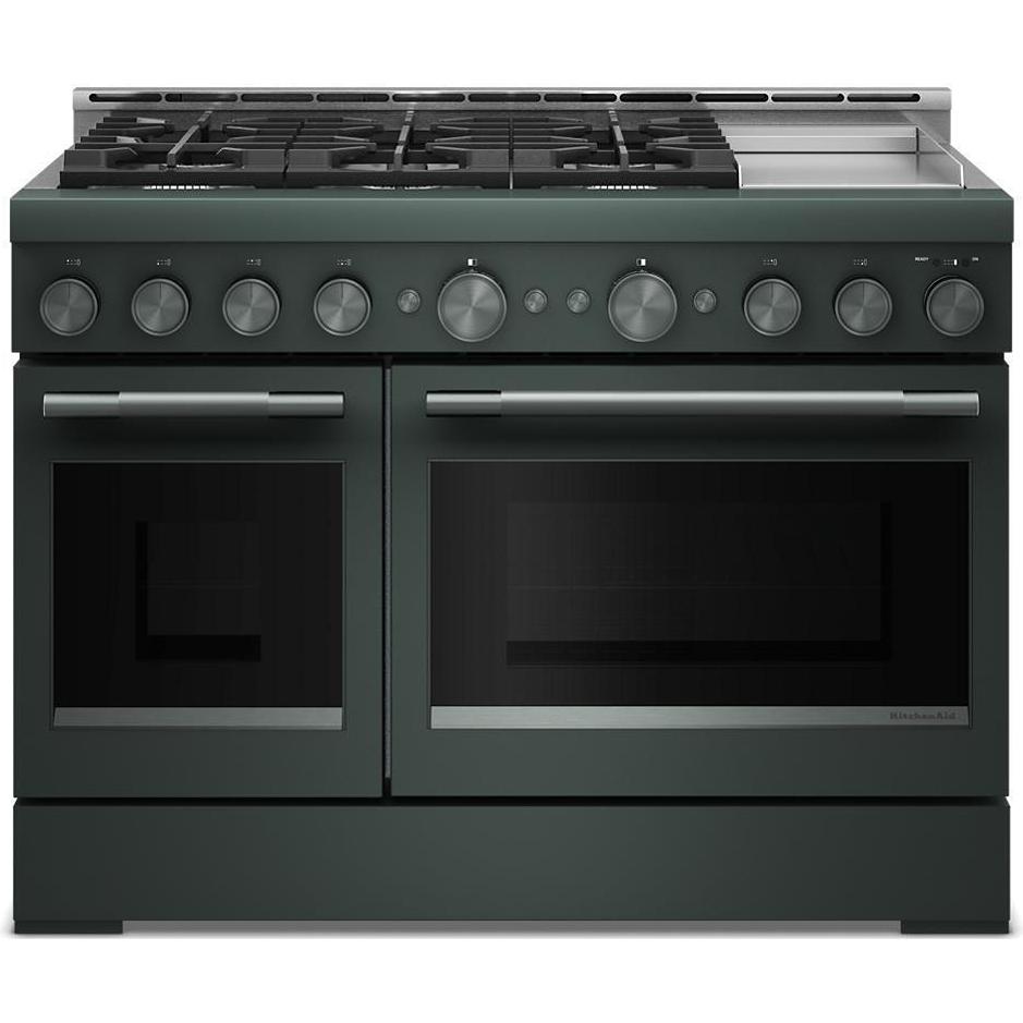 KitchenAid 48-inch Freestanding Gas Range with 6 Burners and Griddle KFGD948SJP IMAGE 1