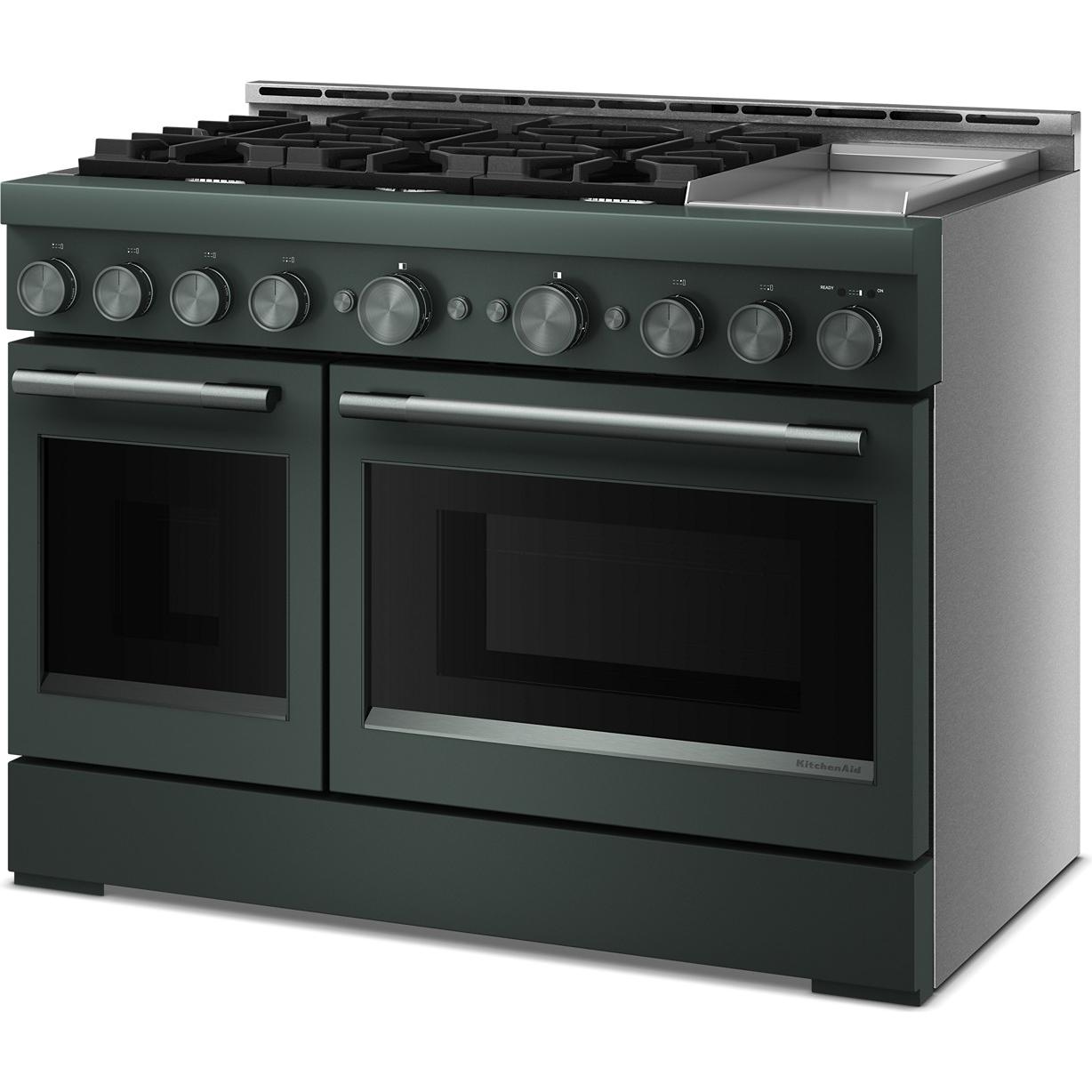 KitchenAid 48-inch Freestanding Gas Range with 6 Burners and Griddle KFGD948SJP IMAGE 4