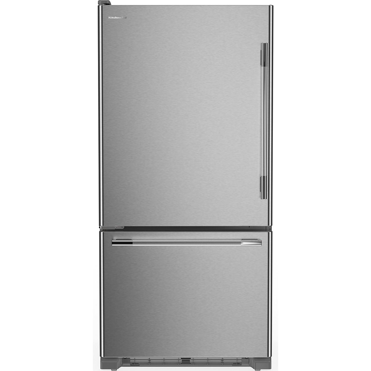 KitchenAid 30-inch, 19 cu. ft. Freestanding Bottom Freezer Refrigerator KRBL130SPS IMAGE 1