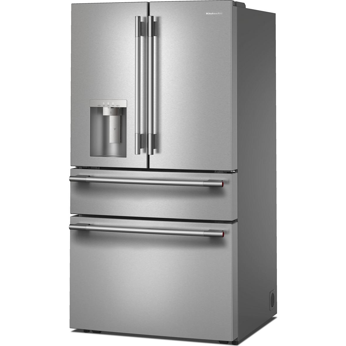KitchenAid 36-inch, 29.51 cu. ft. Freestanding French 4-Door Refrigerator with Water and Ice Dispensing System KRMF436SPS IMAGE 4