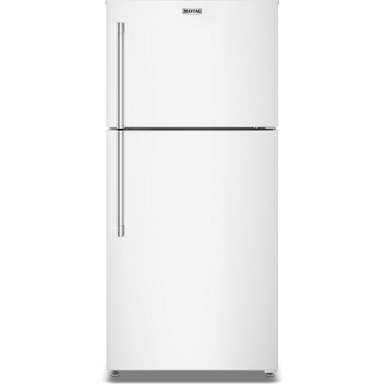 Maytag 30-inch, 19 cu. ft. Freestanding Top Freezer Refrigerator with EvenAir™ Cooling Tower MRTX5119SW IMAGE 1