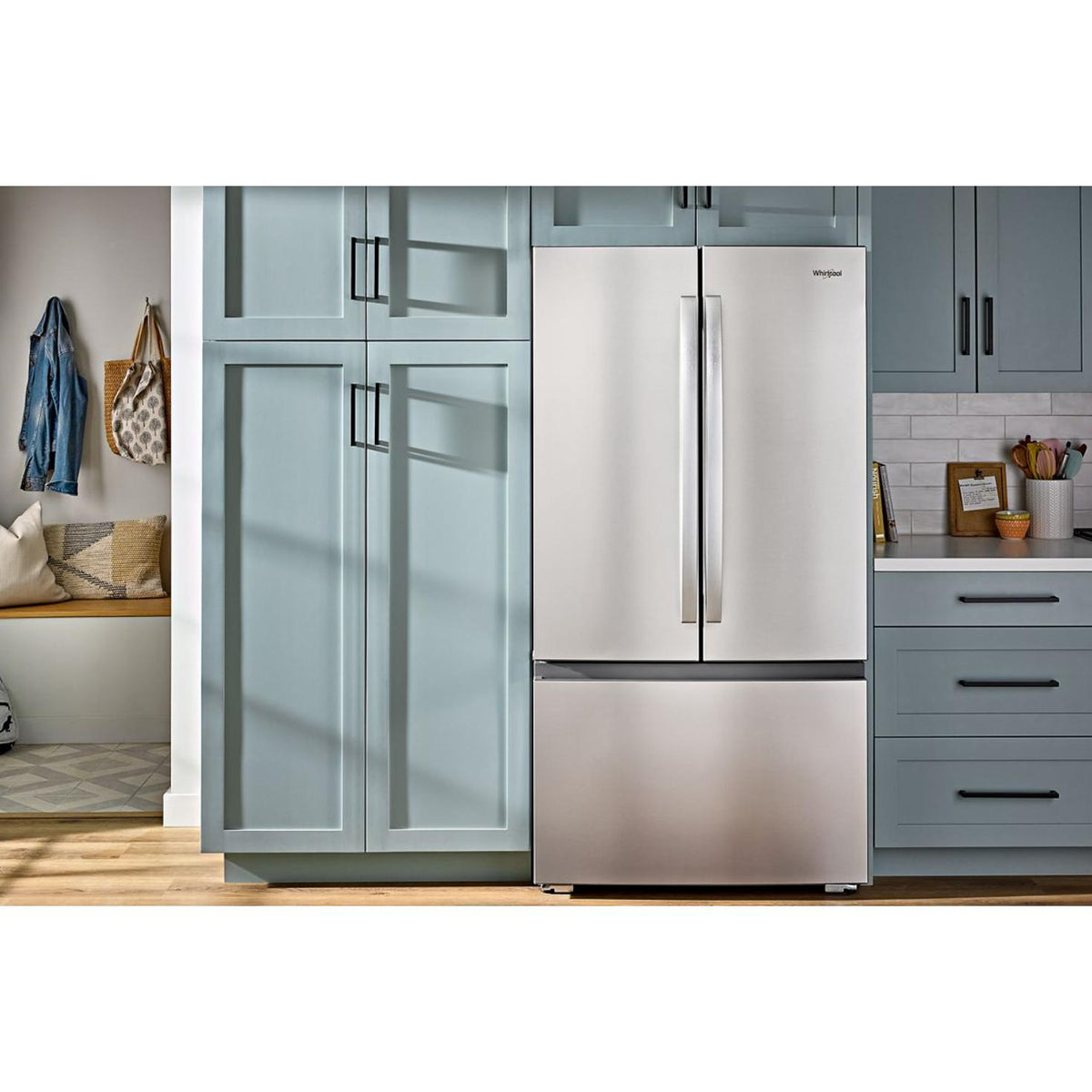 Whirlpool 36-inch, 24.3 cu. ft. Counter-Depth French 3-Door Refrigerator with True Clearance Hinges WRFC3036RZ IMAGE 7