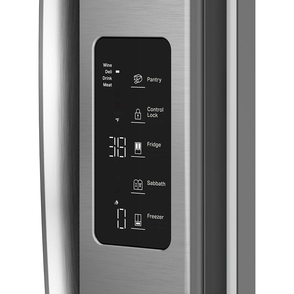 Whirlpool 36-inch, 24.3 cu. ft. Counter-Depth French 3-Door Refrigerator with True Clearance Hinges WRFC3036RZ IMAGE 9