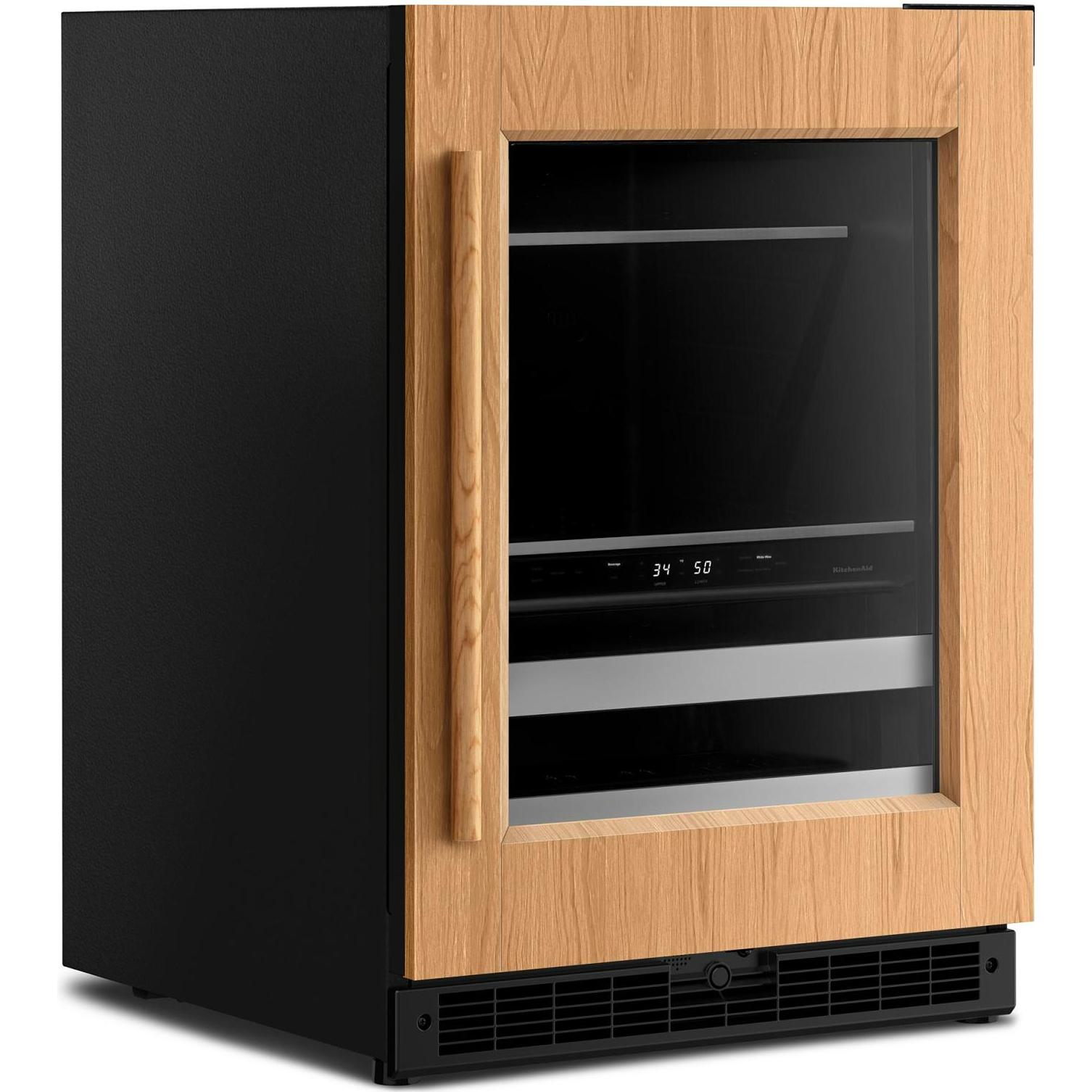 KitchenAid 24" Beverage Center with Glass Door and Wood-Front Racks KUBL524SPA IMAGE 2