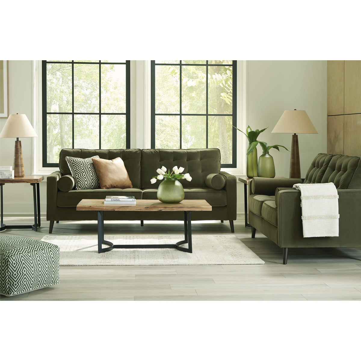 Ashley Reveon Lakes Stationary Fabric Loveseat 2640435 IMAGE 8