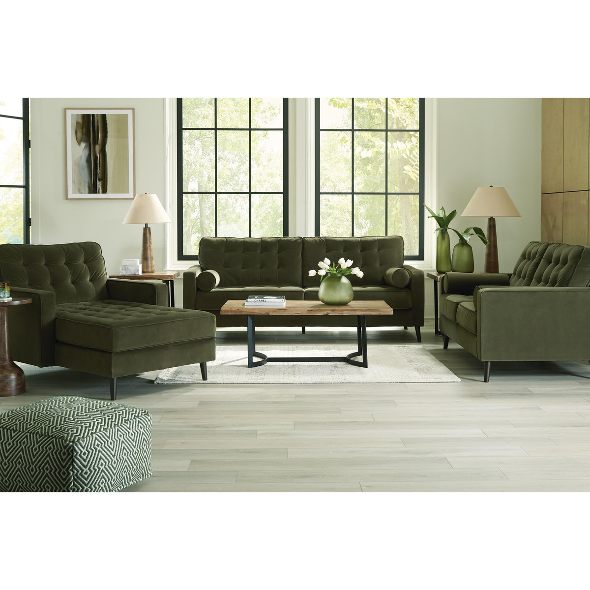 Ashley Reveon Lakes Stationary Fabric Loveseat 2640435 IMAGE 9