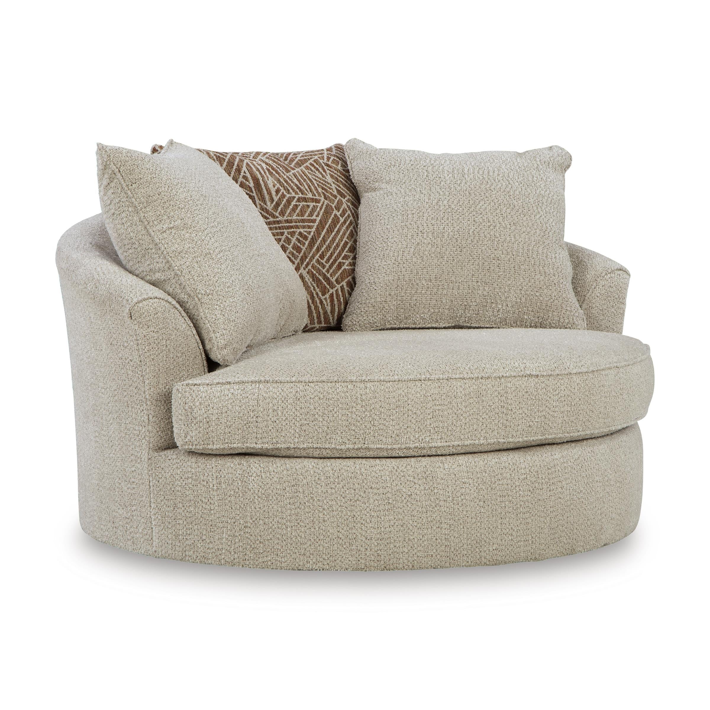 Benchcraft Steelwater Retreat Swivel Fabric Accent Chair 6670421 IMAGE 1