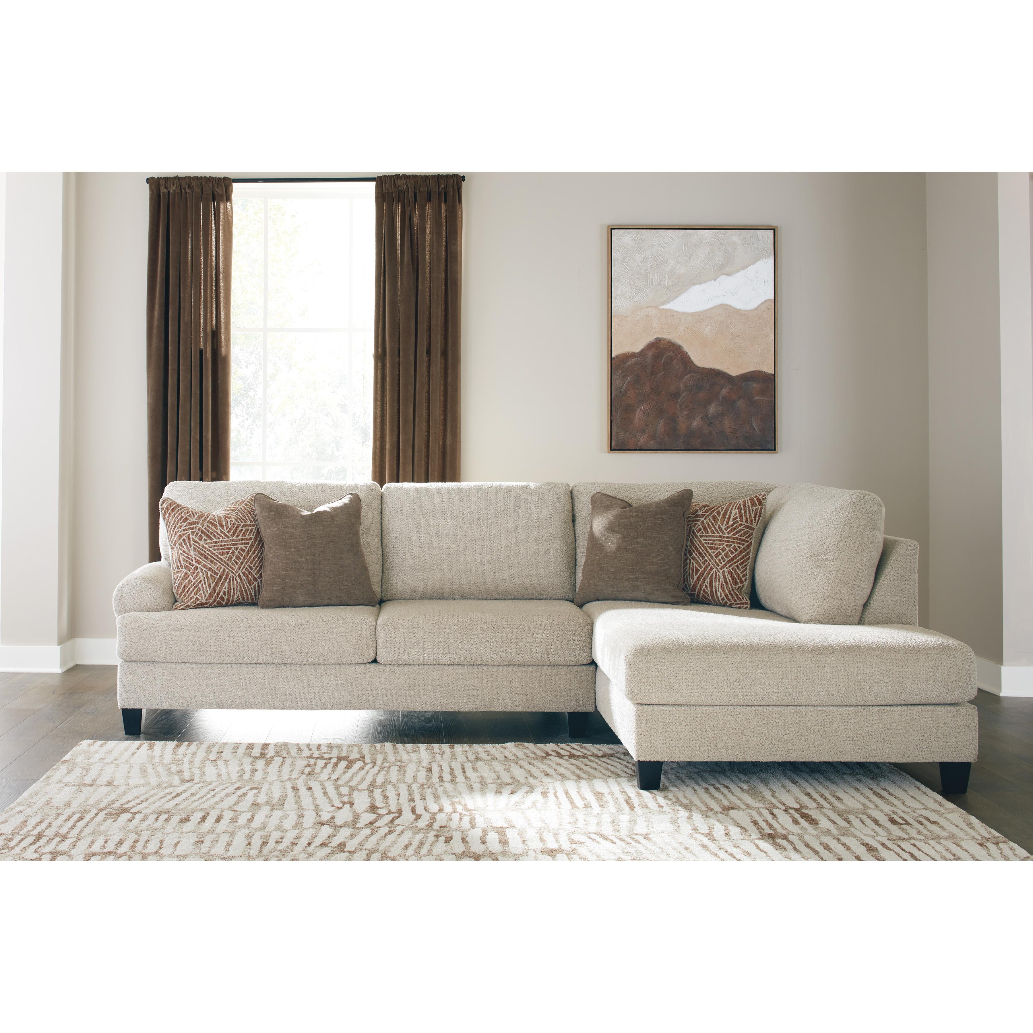 Benchcraft Steelwater Retreat Fabric 2 pc Sectional 6670466/6670417 IMAGE 2