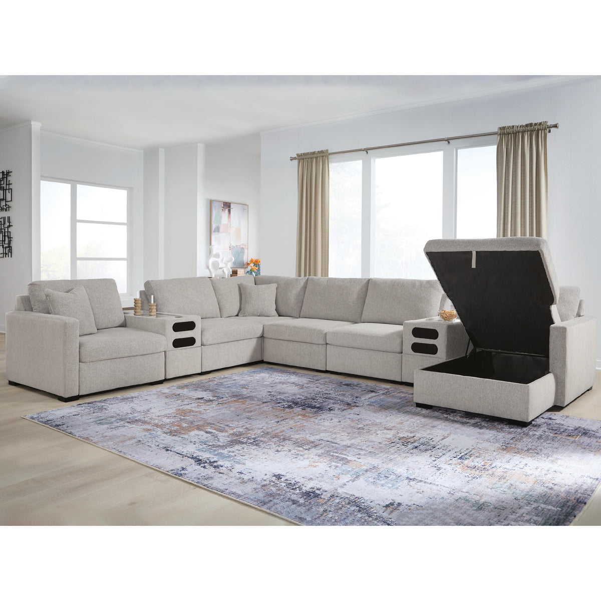 Benchcraft ModMax Luxe Fabric 8 pc Sectional 6860517S/6860527/6860527/6860546/6860546/6860546/6860564/6860577 IMAGE 2