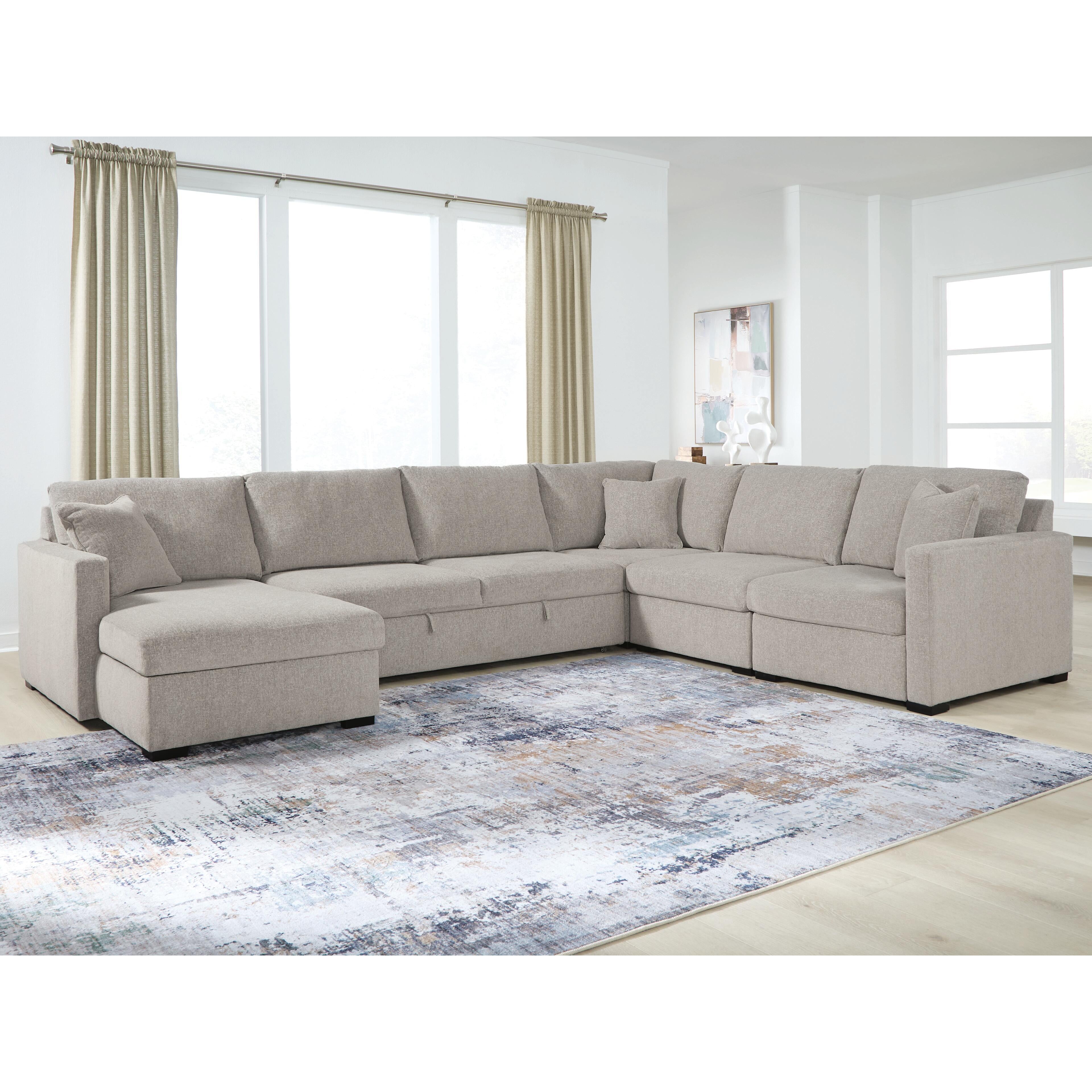 Benchcraft ModMax Luxe Fabric Sleeper Sectional 6860516/6860546/6860565/6860571/6860577 IMAGE 2