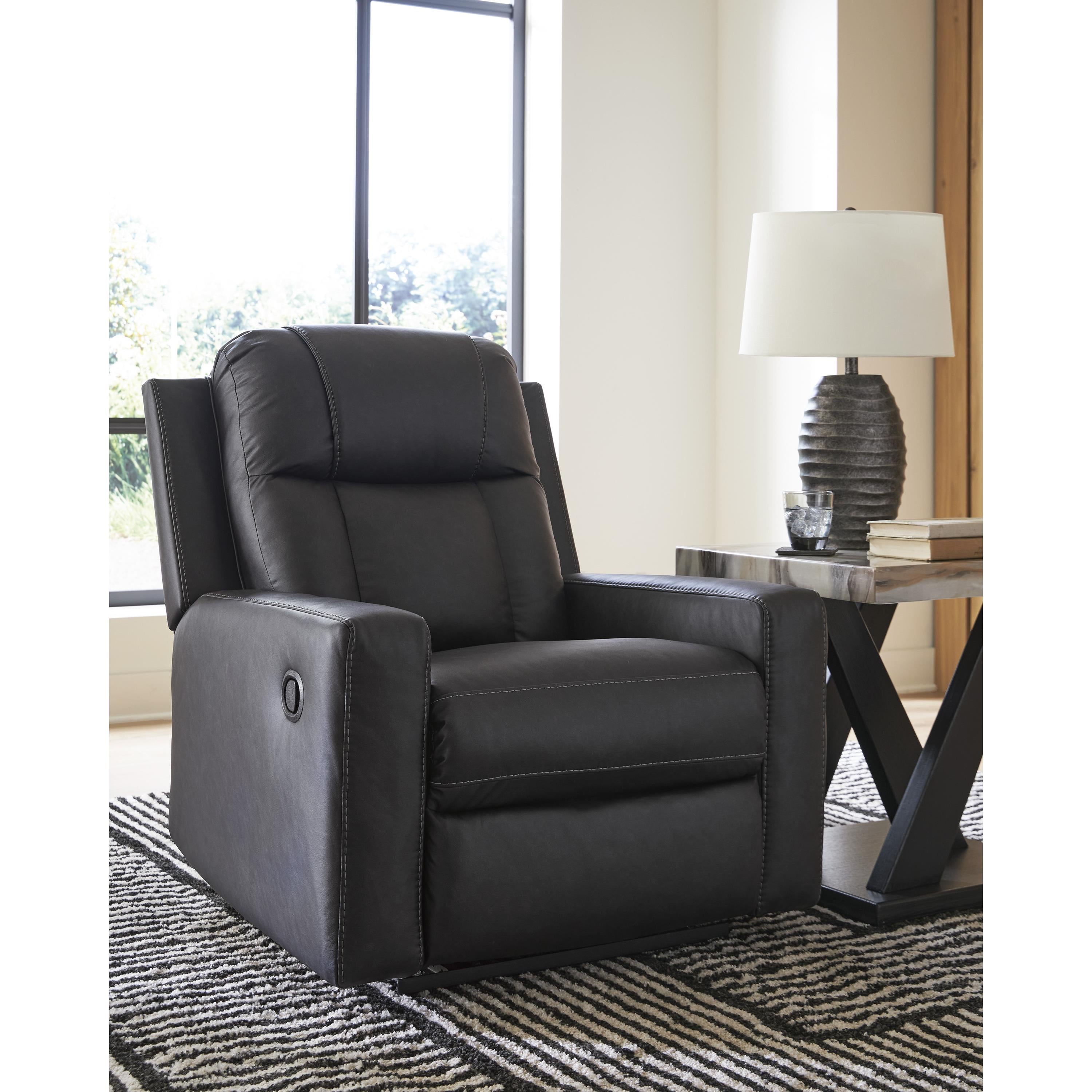 Benchcraft Mackmenville Leather Look Recliner with Wall Recline 7471329 IMAGE 5