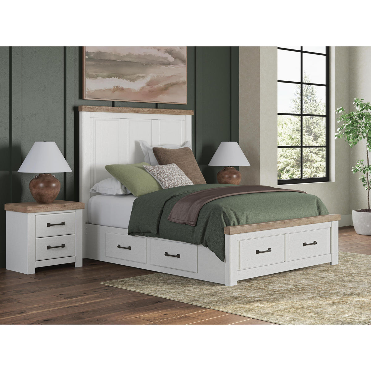 Signature Design by Ashley Savonport Queen Panel Bed with Storage B100-13/B4615-54S/B4615-57/B4615-60/B4615-60 IMAGE 2