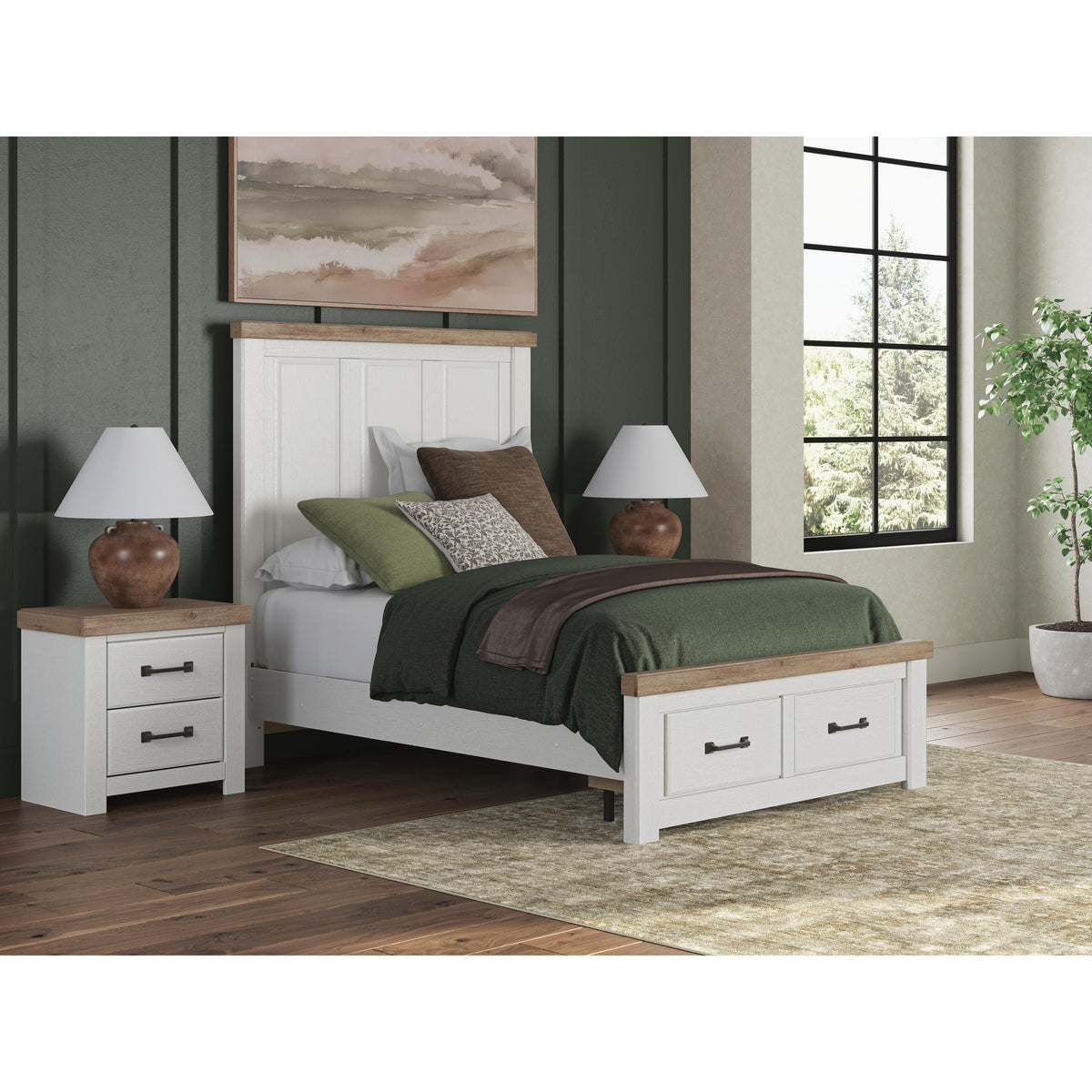Signature Design by Ashley Savonport Full Panel Bed with Storage B100-12/B4615-84S/B4615-87/B4615-89 IMAGE 2