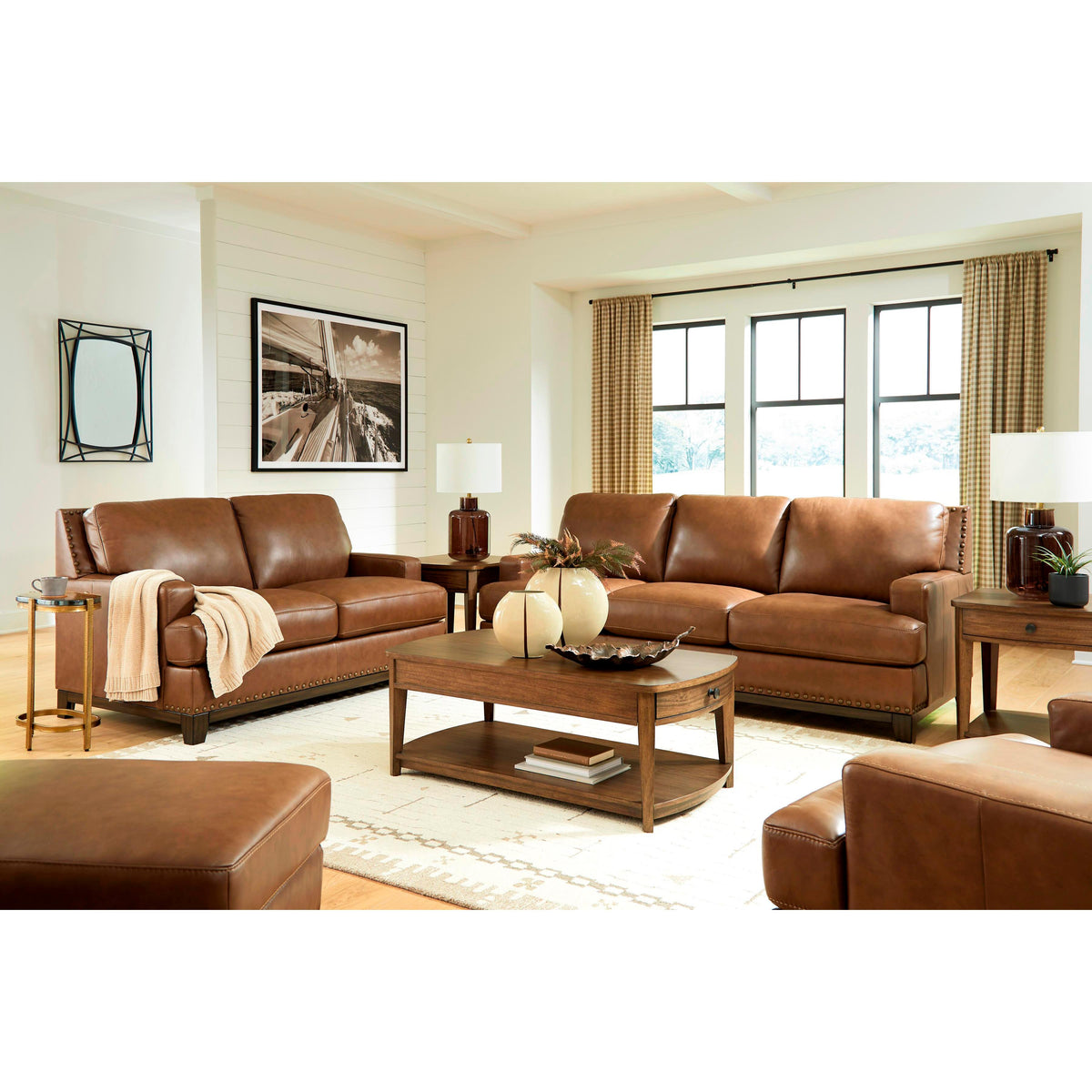 Signature Design by Ashley Saonara Stationary Leather Match Sofa PC7310938 IMAGE 10