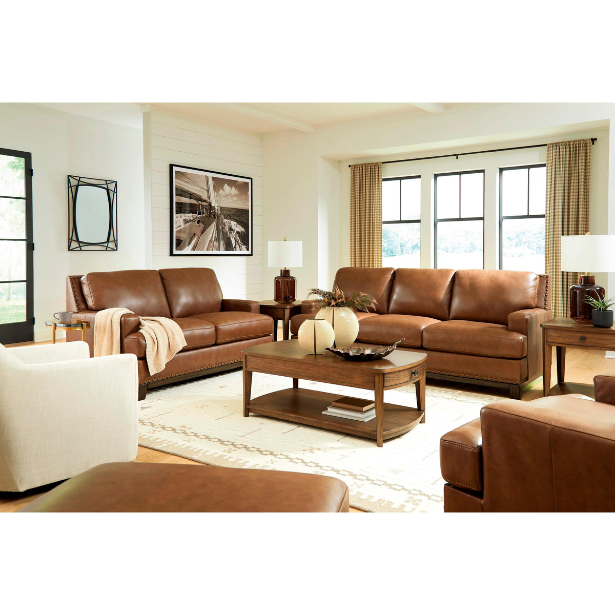 Signature Design by Ashley Saonara Stationary Leather Match Sofa PC7310938 IMAGE 12