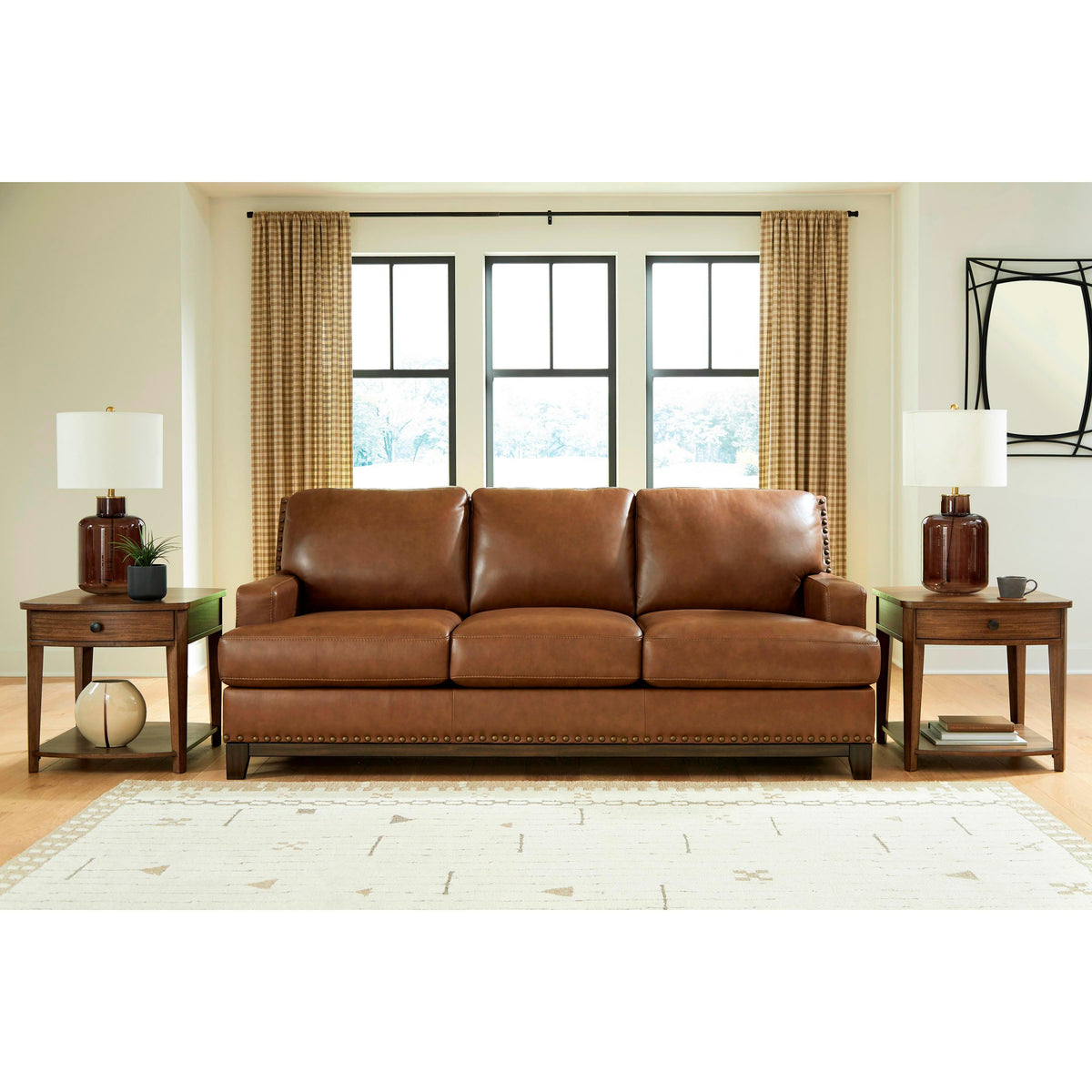Signature Design by Ashley Saonara Stationary Leather Match Sofa PC7310938 IMAGE 4