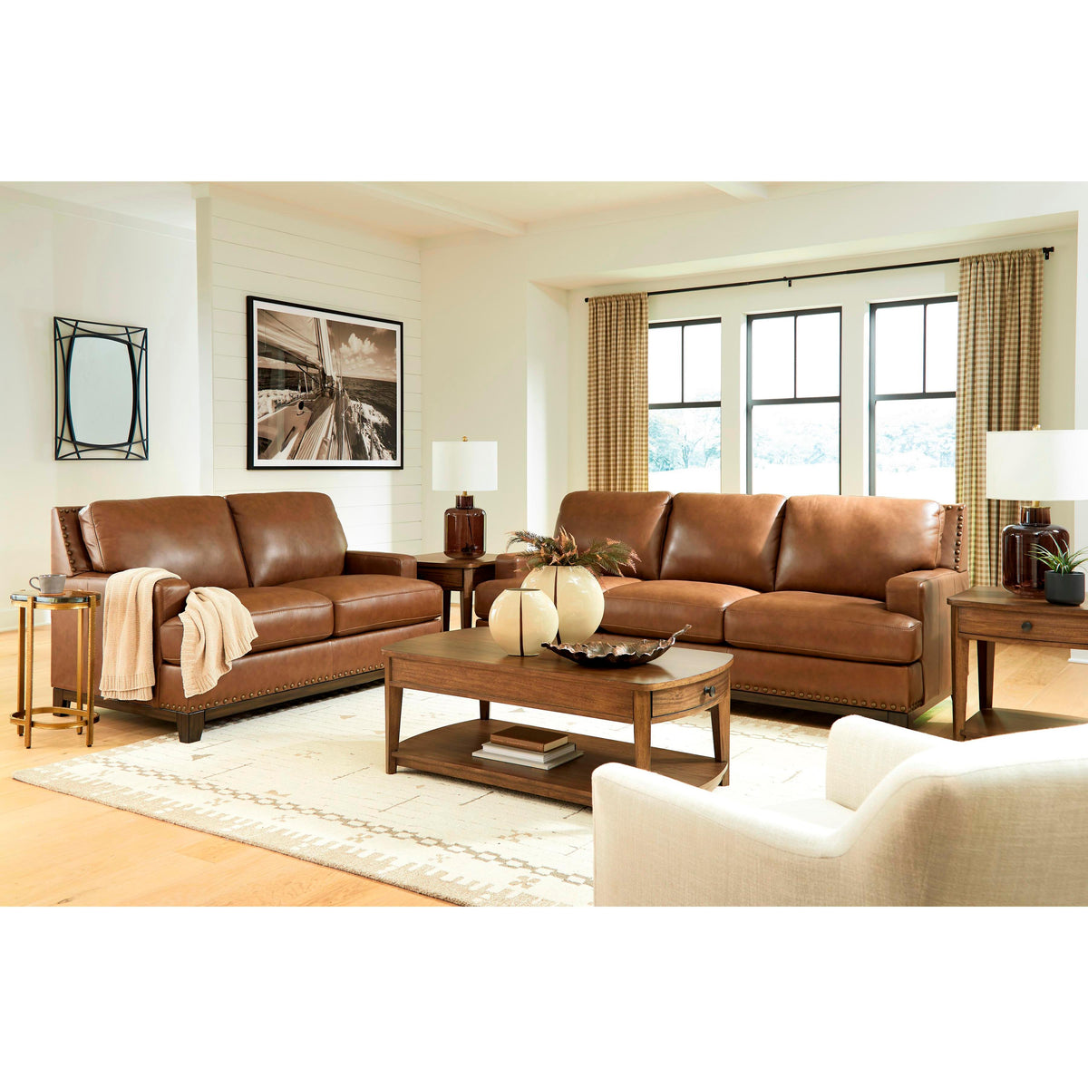 Signature Design by Ashley Saonara Stationary Leather Match Sofa PC7310938 IMAGE 8
