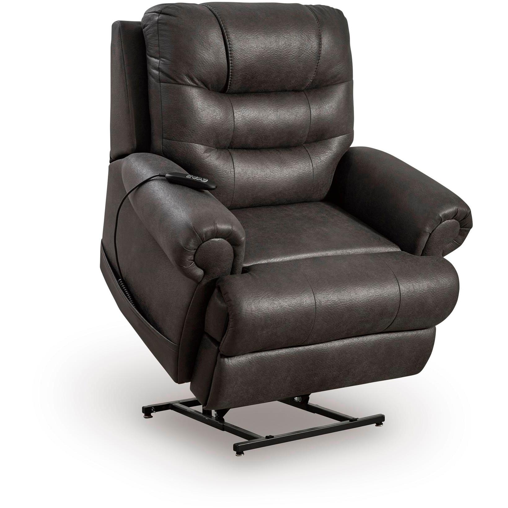 Signature Design by Ashley Revived and Restored Leather Look Lift Chair with Heat PC8240612 IMAGE 3