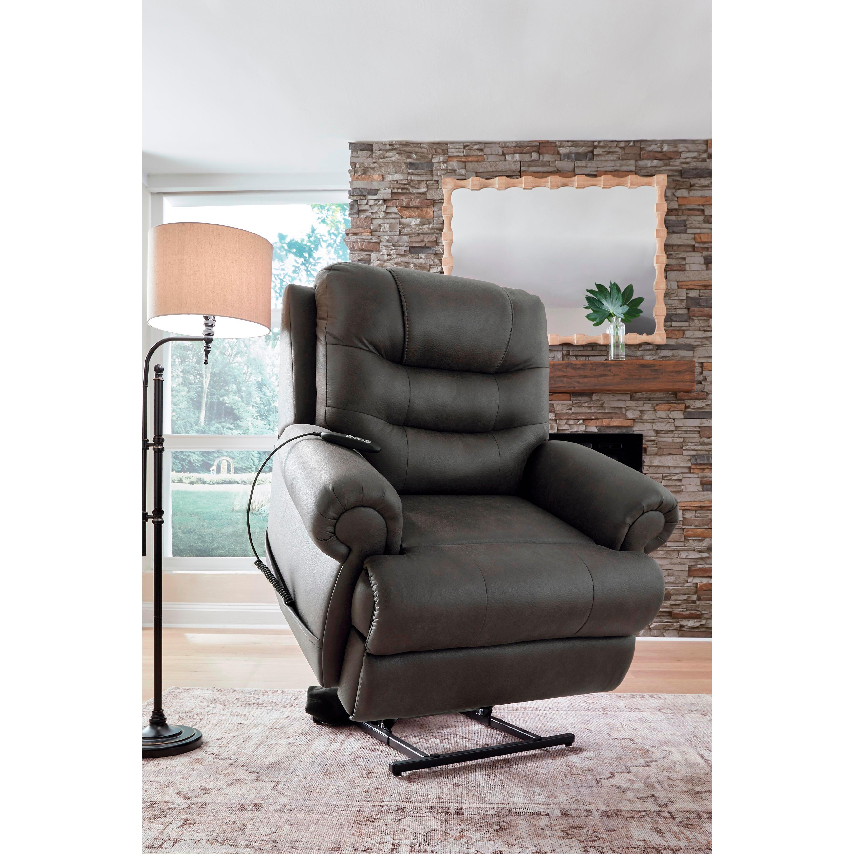 Signature Design by Ashley Revived and Restored Leather Look Lift Chair with Heat PC8240612 IMAGE 8