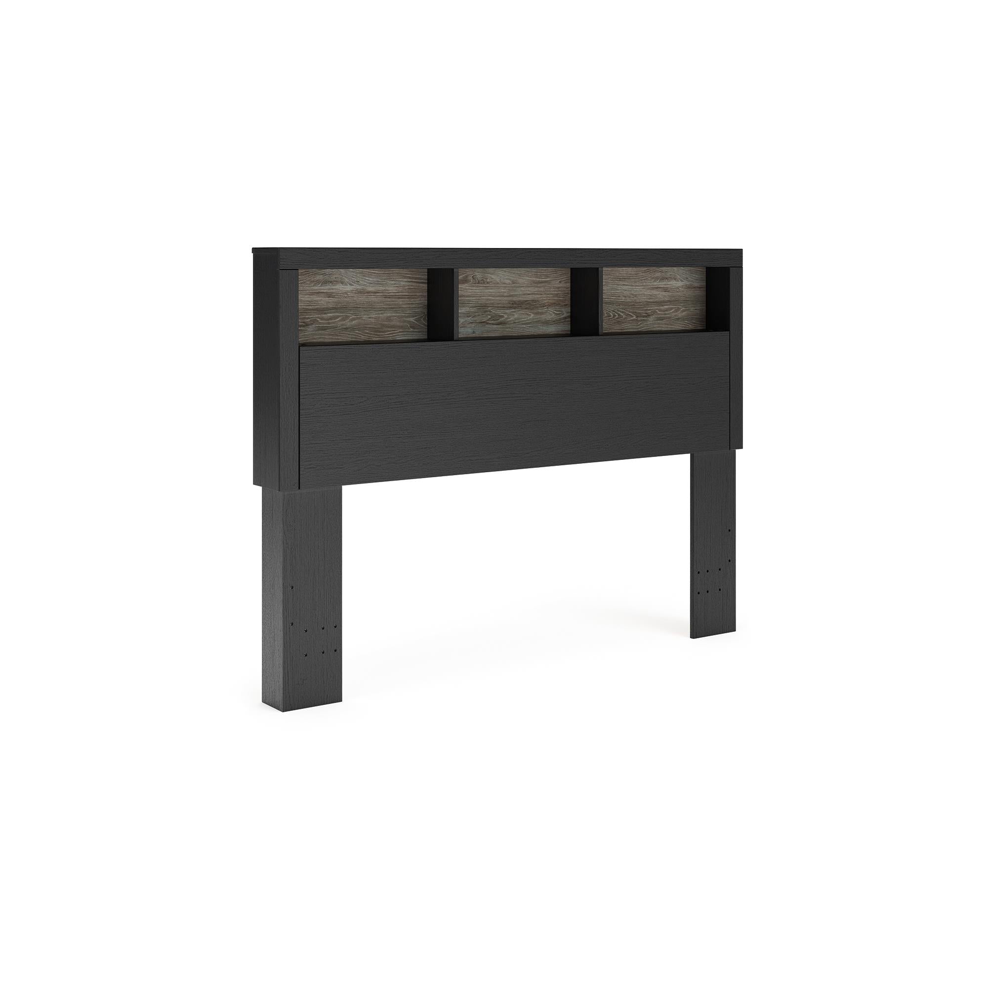 Signature Design by Ashley Broachmyn PCB1118-165 Lighted Queen Bookcase Headboard IMAGE 1
