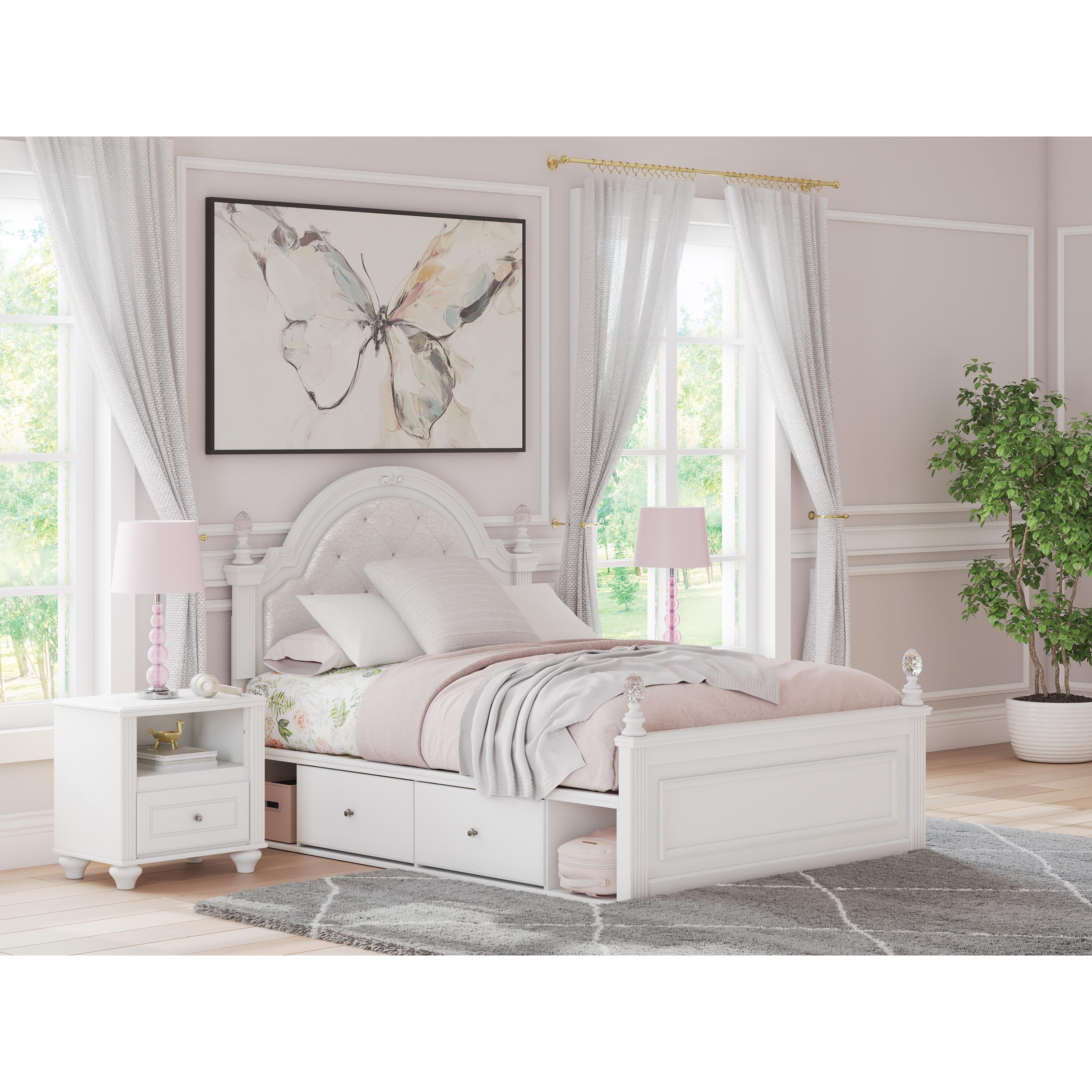 Signature Design by Ashley Kozlani Full Upholstered Panel Bed with Storage PCB1819-187/PCB1819-150/PCB1819-84/B100-12 IMAGE 8